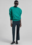 Lina Padded Sweater - Kelly Green