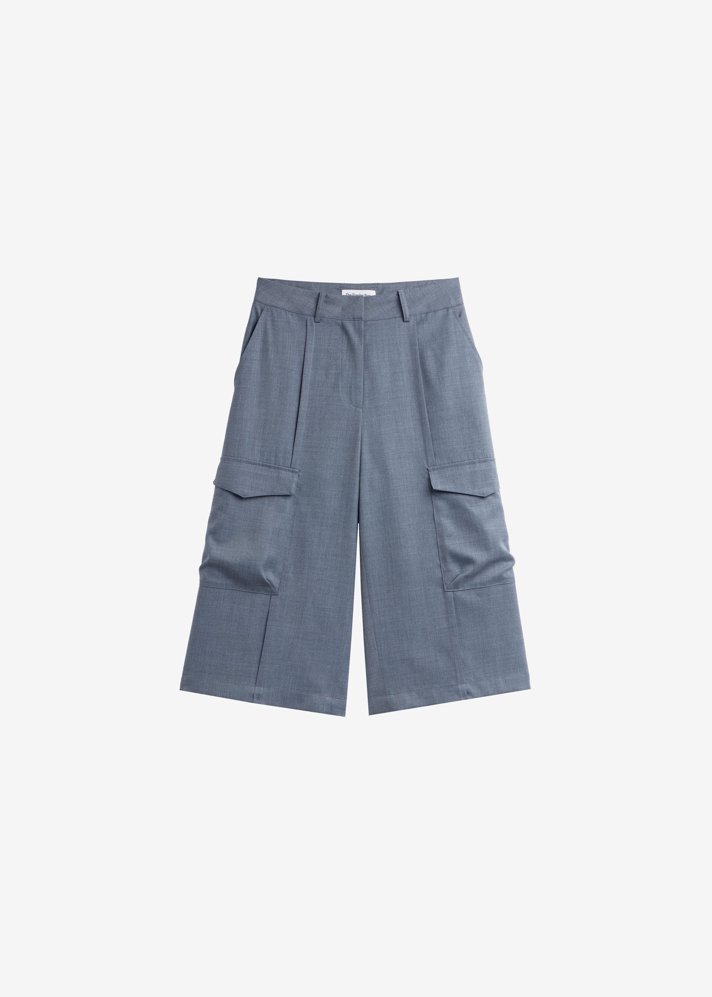 Linar Cargo Bermuda Shorts - Grey Melange - 8