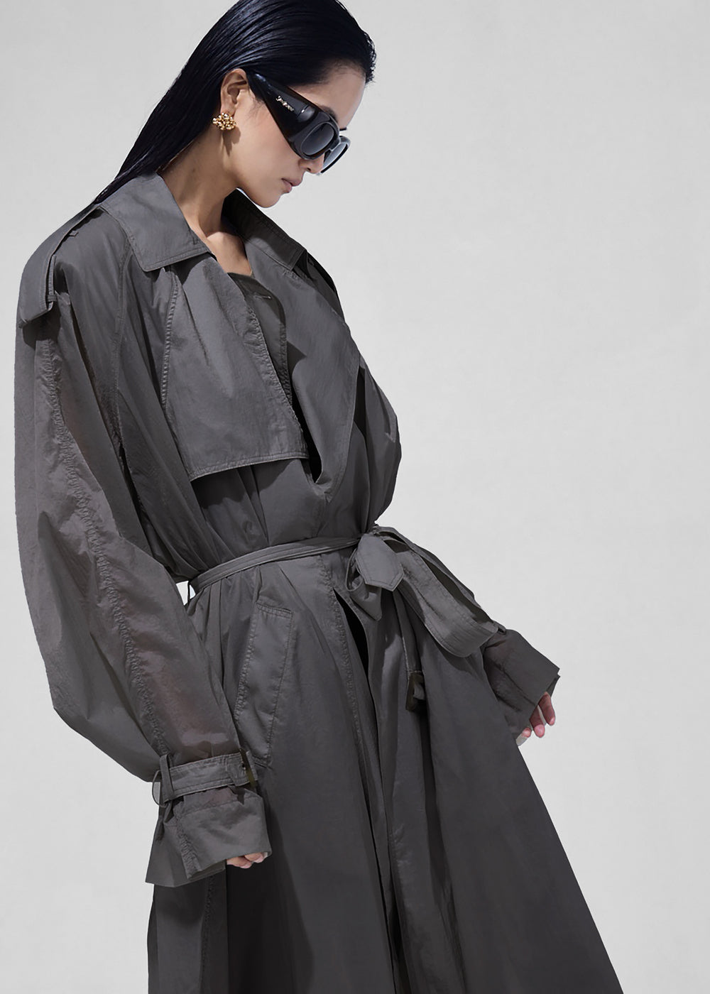 Linas Technical Light Trench - Storm Grey - 1