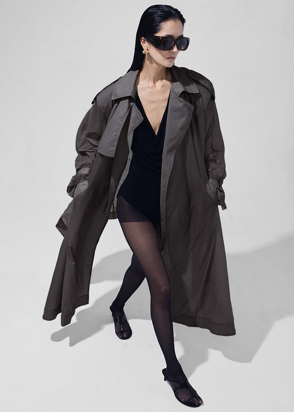 Linas Technical Light Trench - Storm Grey