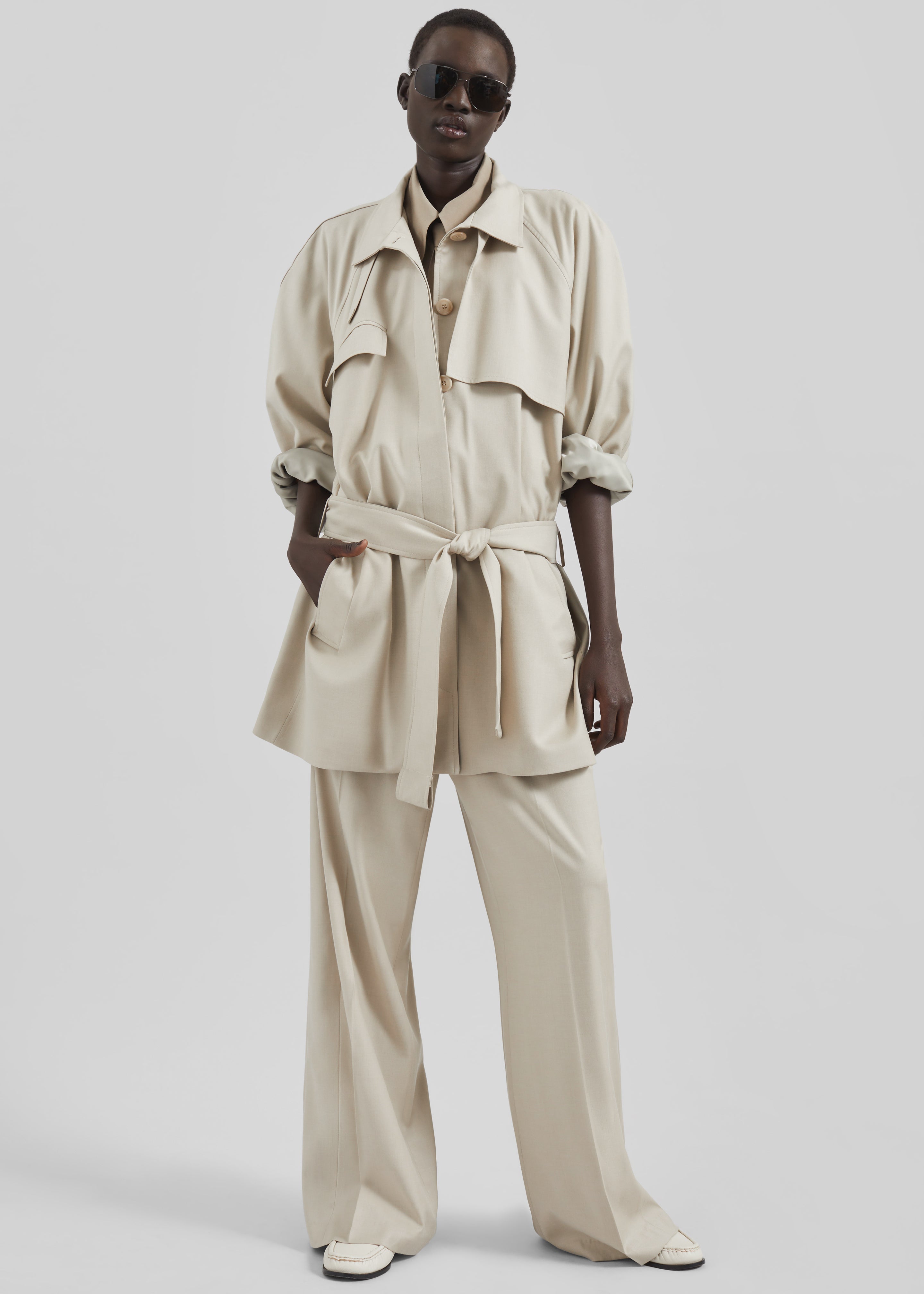 Linate Short Trench - Beige - 9