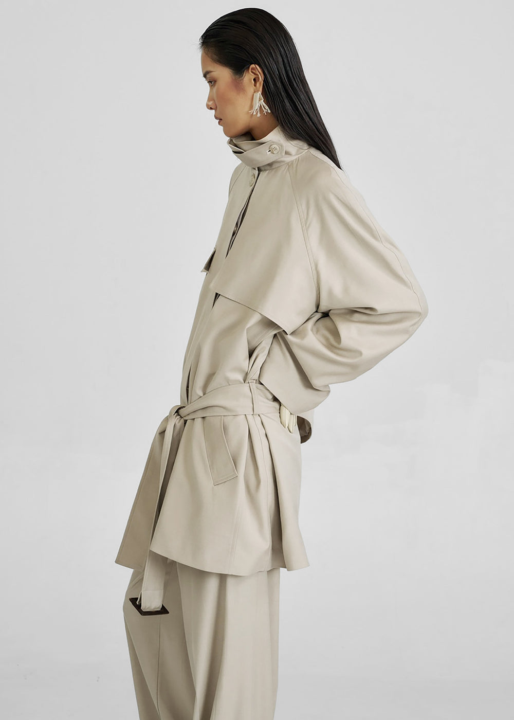 Linate Short Trench - Beige