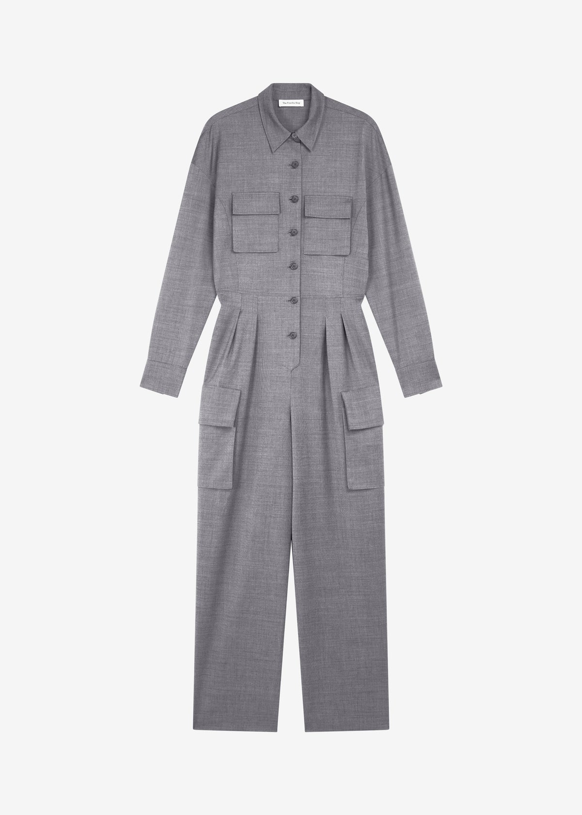 Linda Jumpsuit - Grey Melange - 9