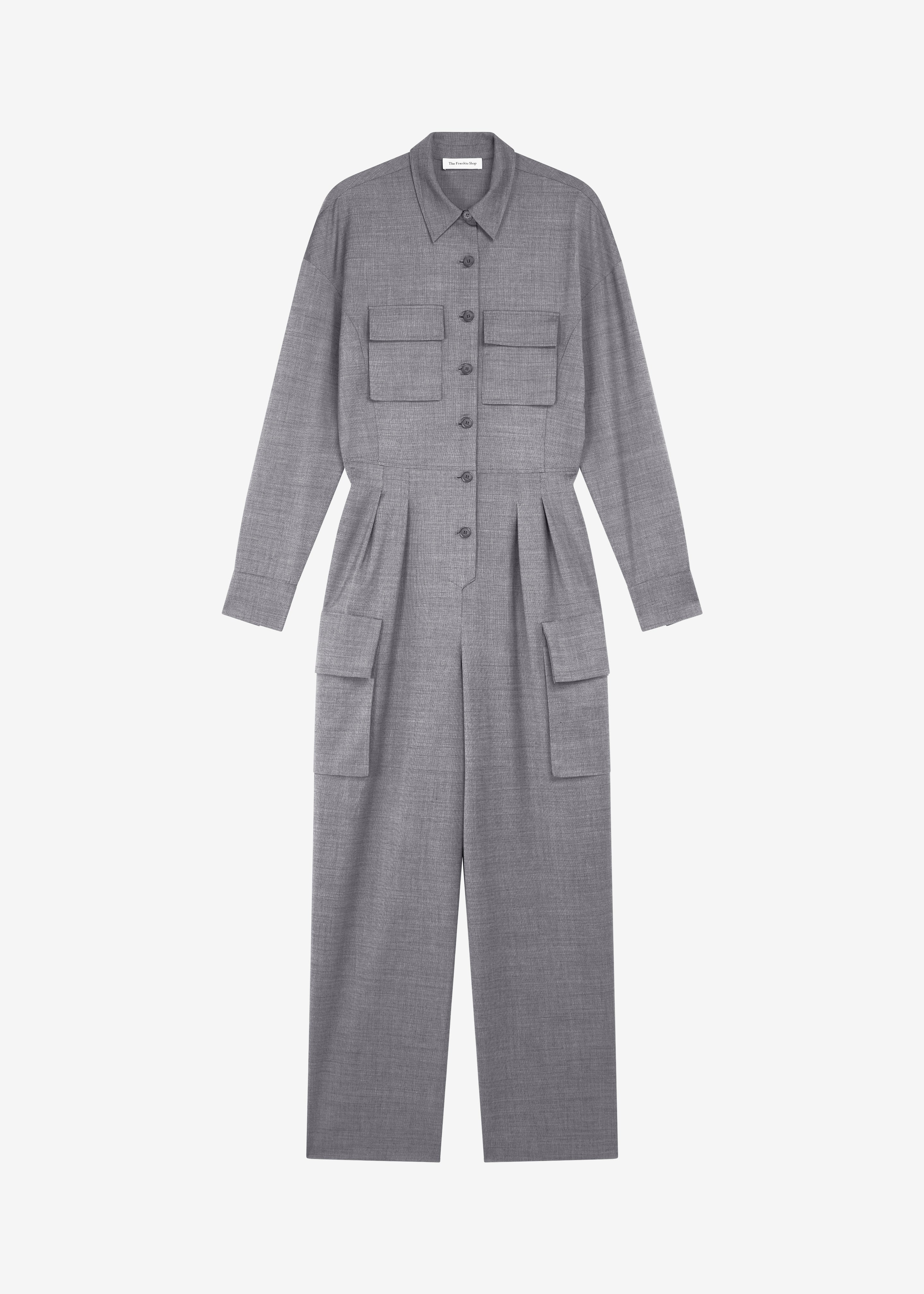 Linda Jumpsuit - Grey Melange - 9