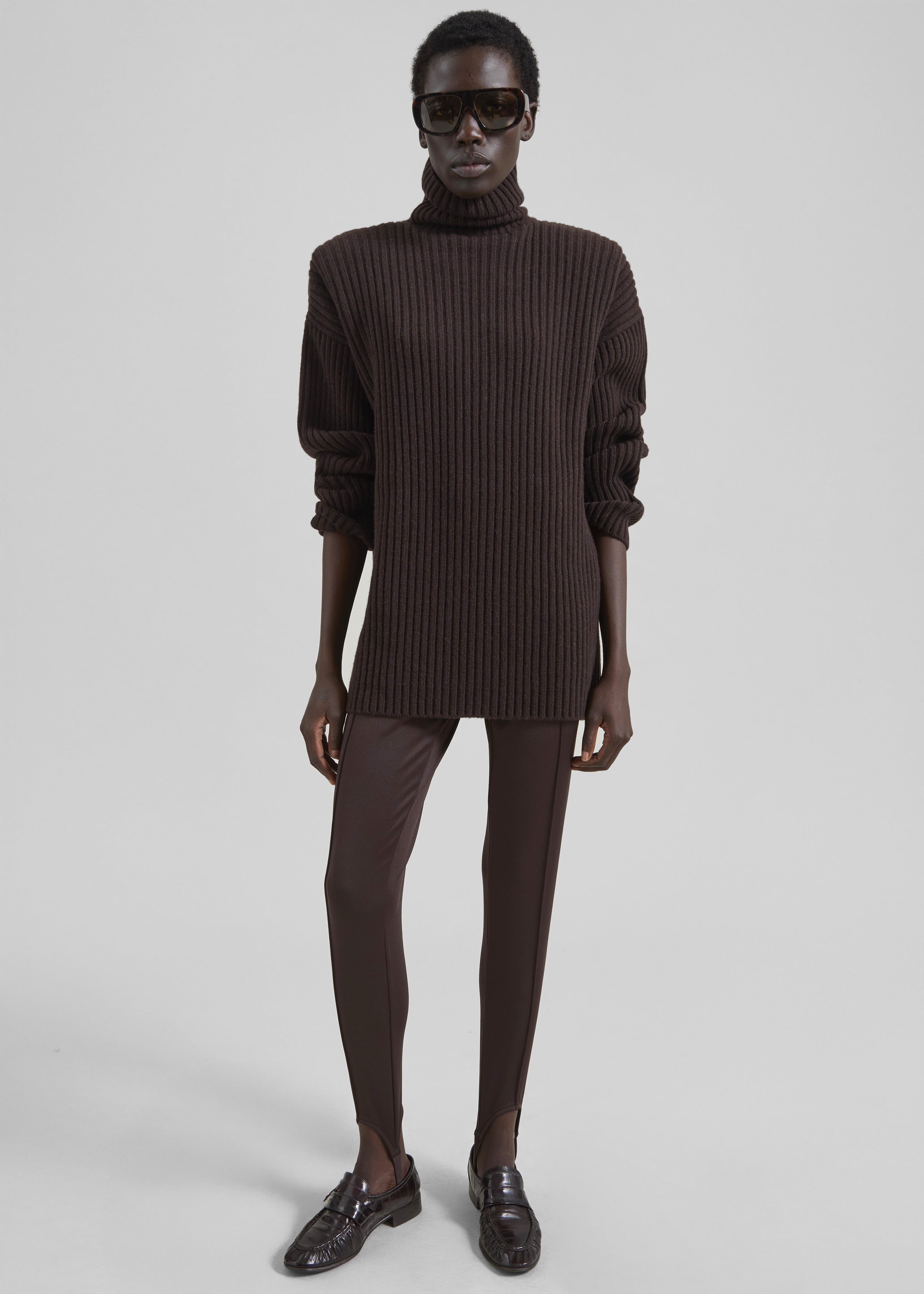 Lindall Turtleneck Sweater - Brown - 4