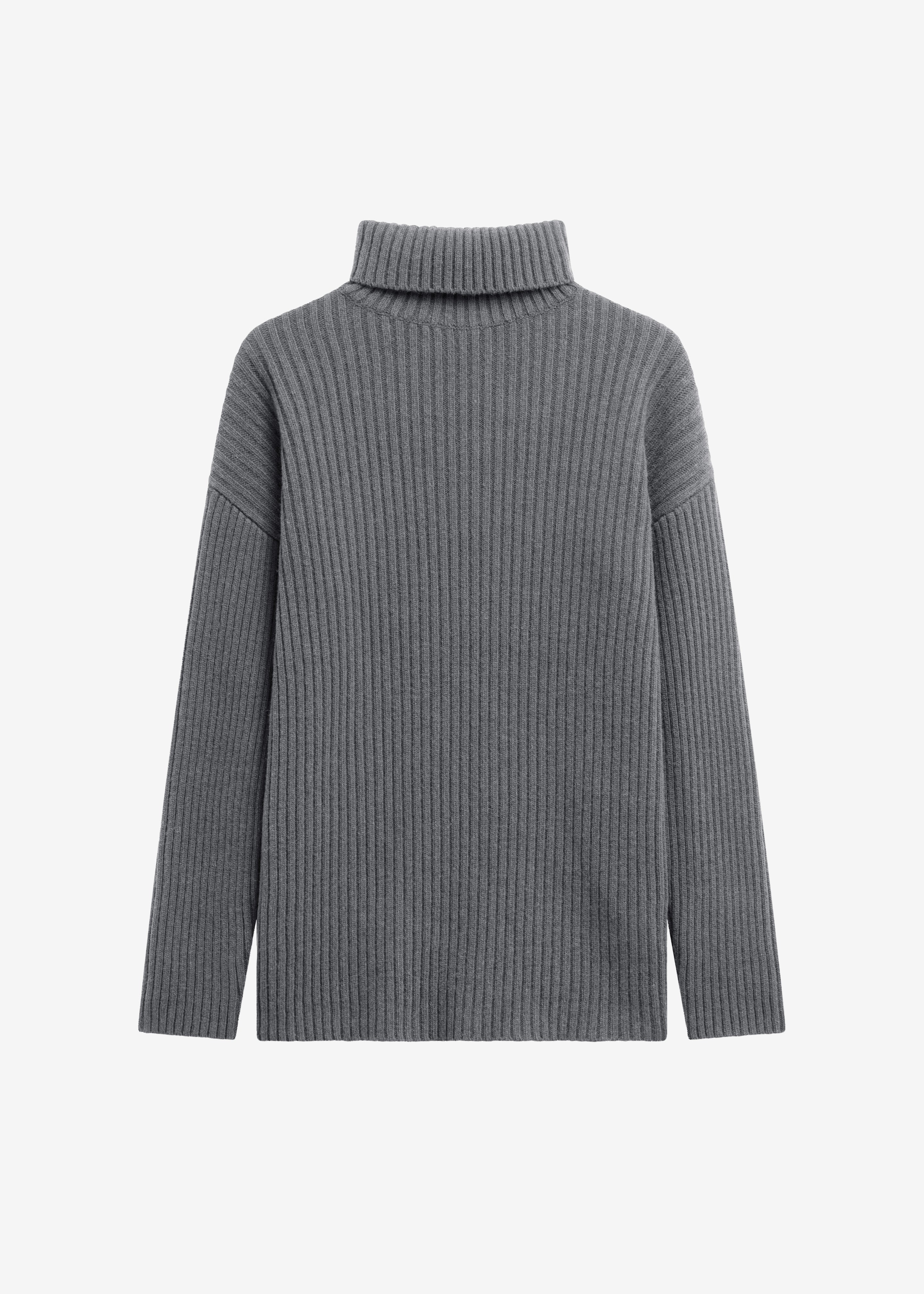 Lindall Turtleneck Sweater - Dark Grey - 8