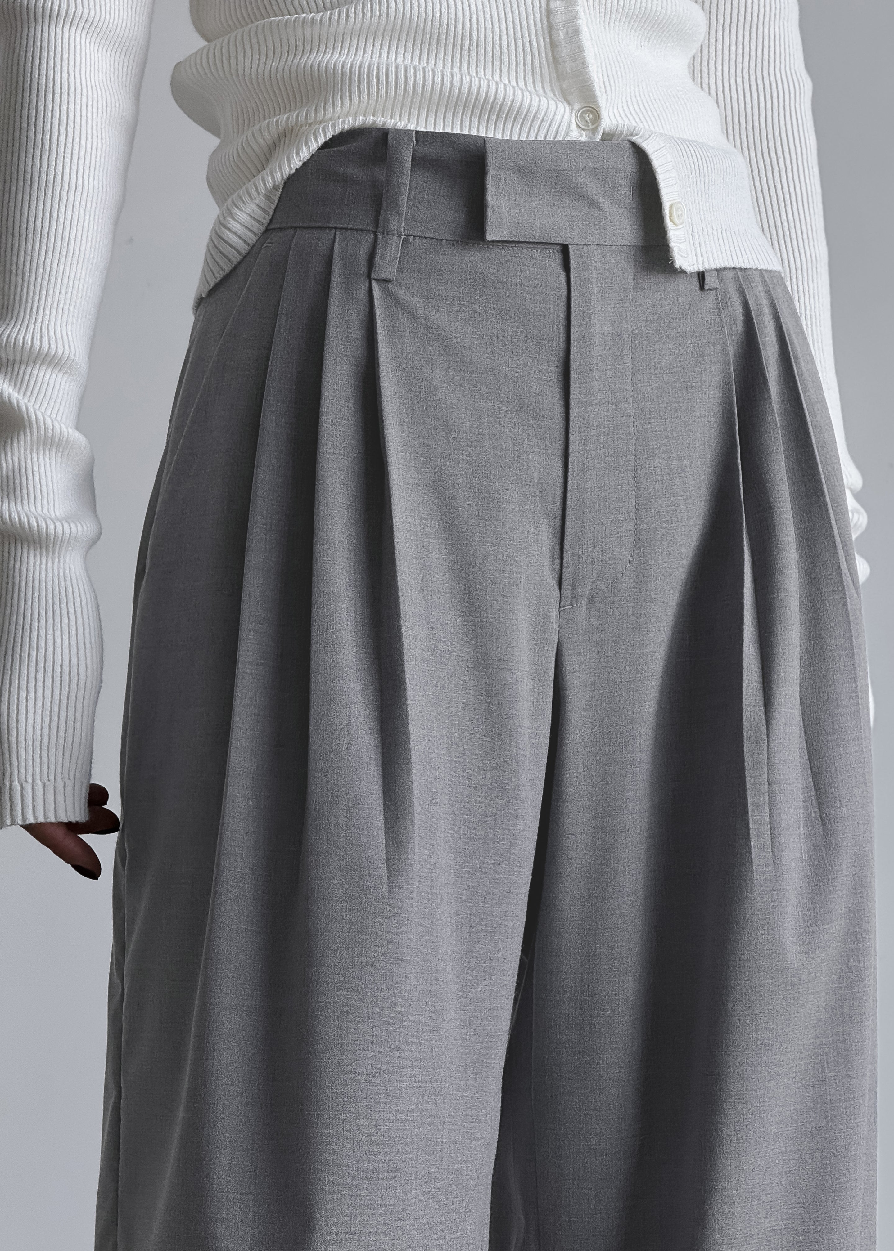 Linna Trousers - Light Grey - 9