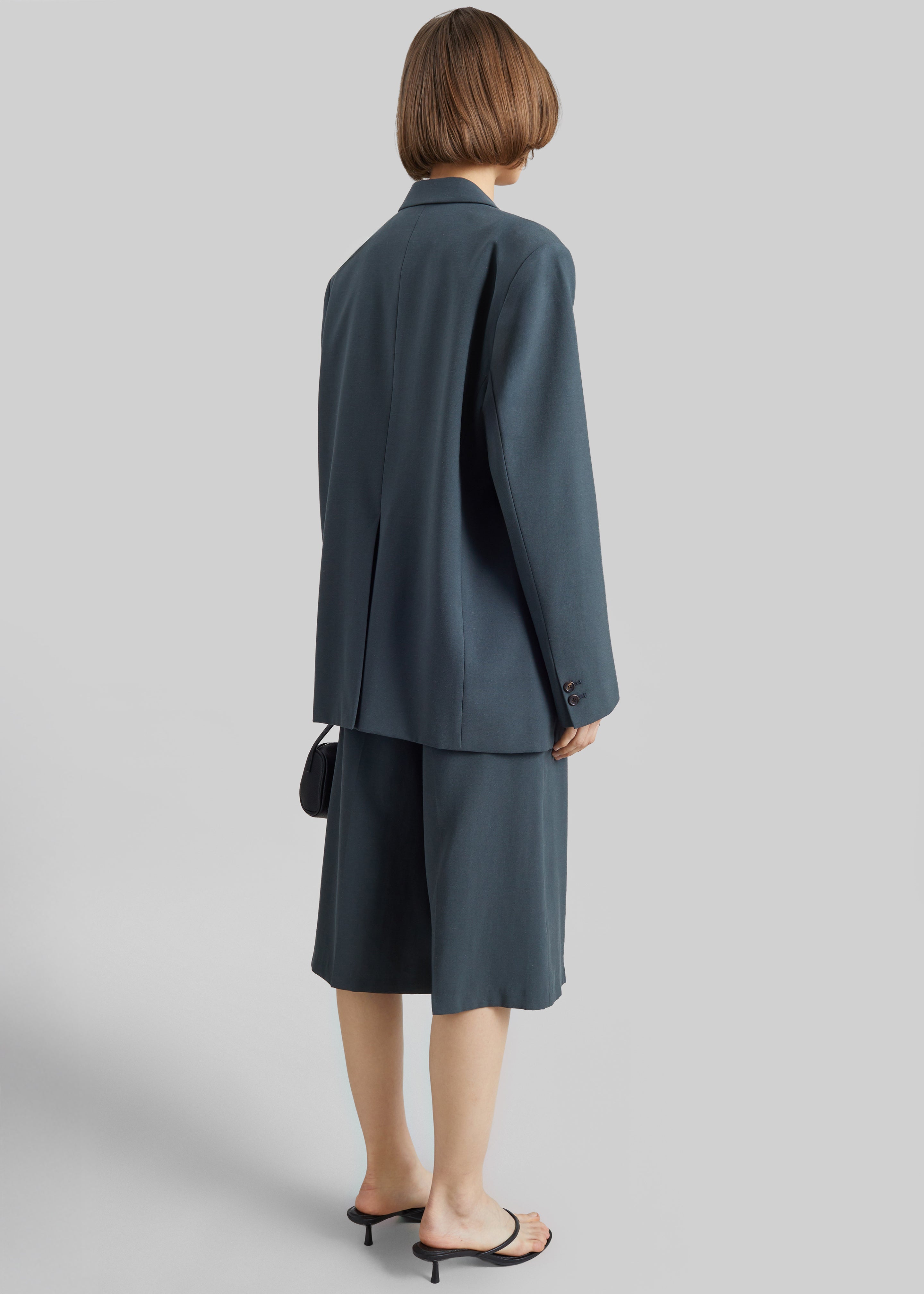 Lioni Oversized Padded Blazer - Deep Teal - 8