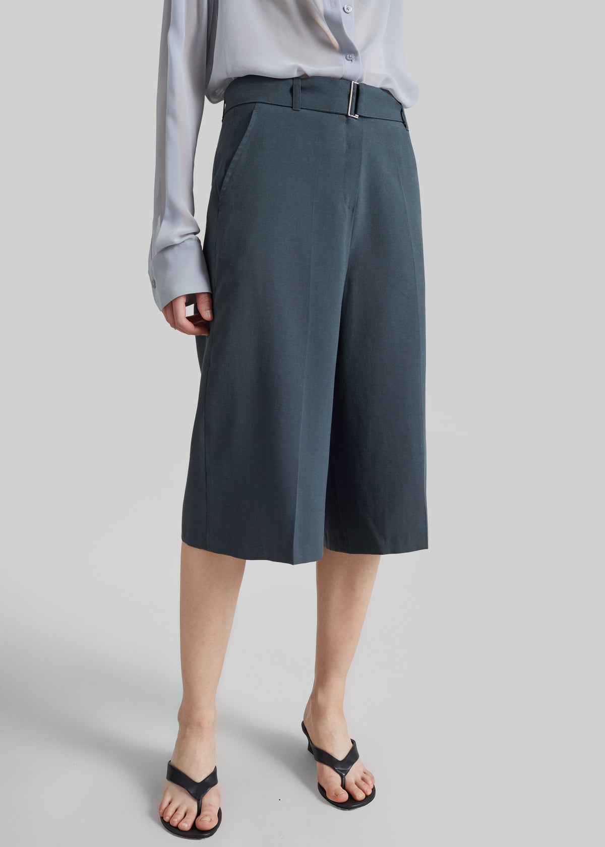 Lioni Tailored Bermuda Shorts - Deep Teal - 6