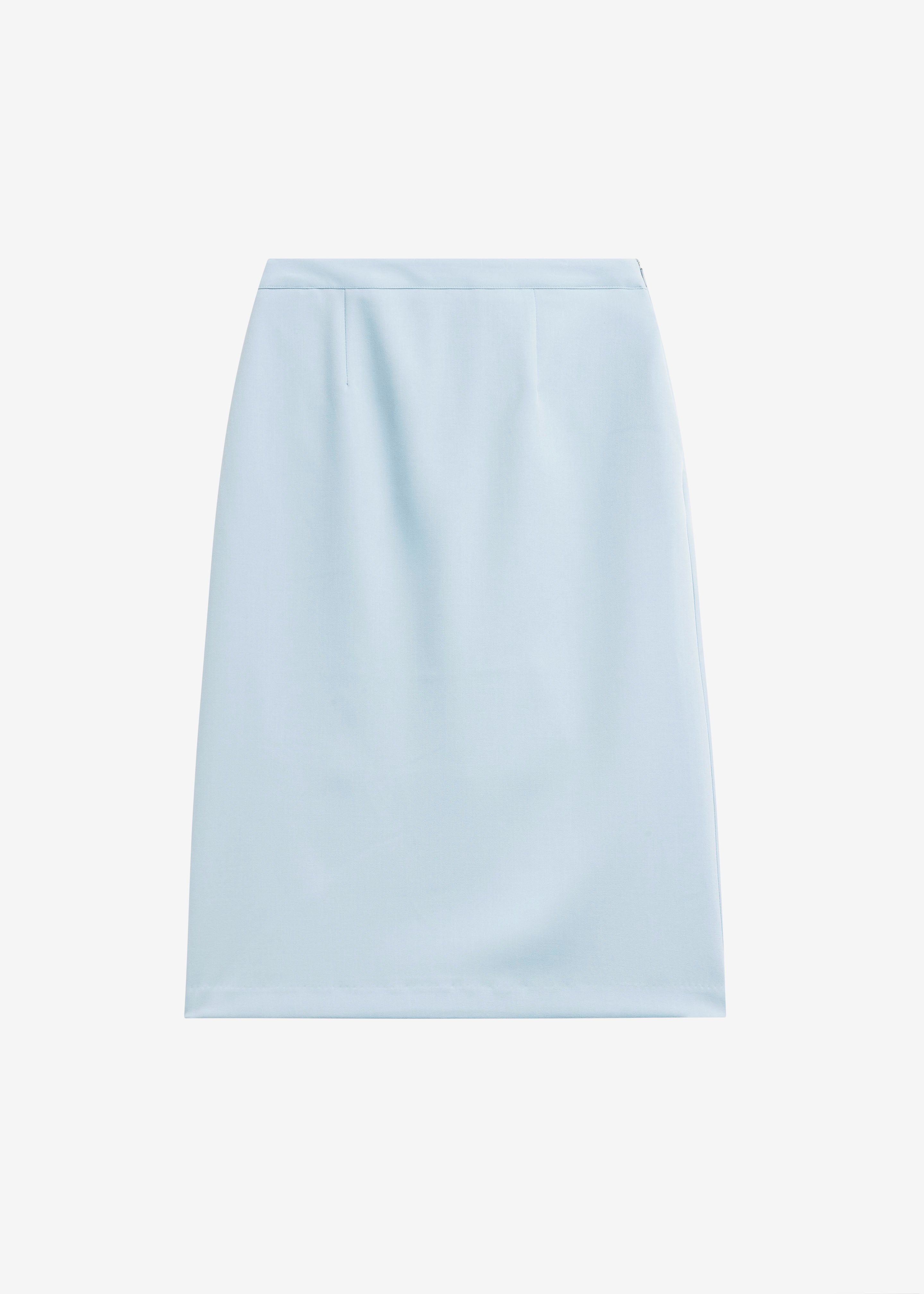 Liora Pencil Skirt - Dusty Blue - 10
