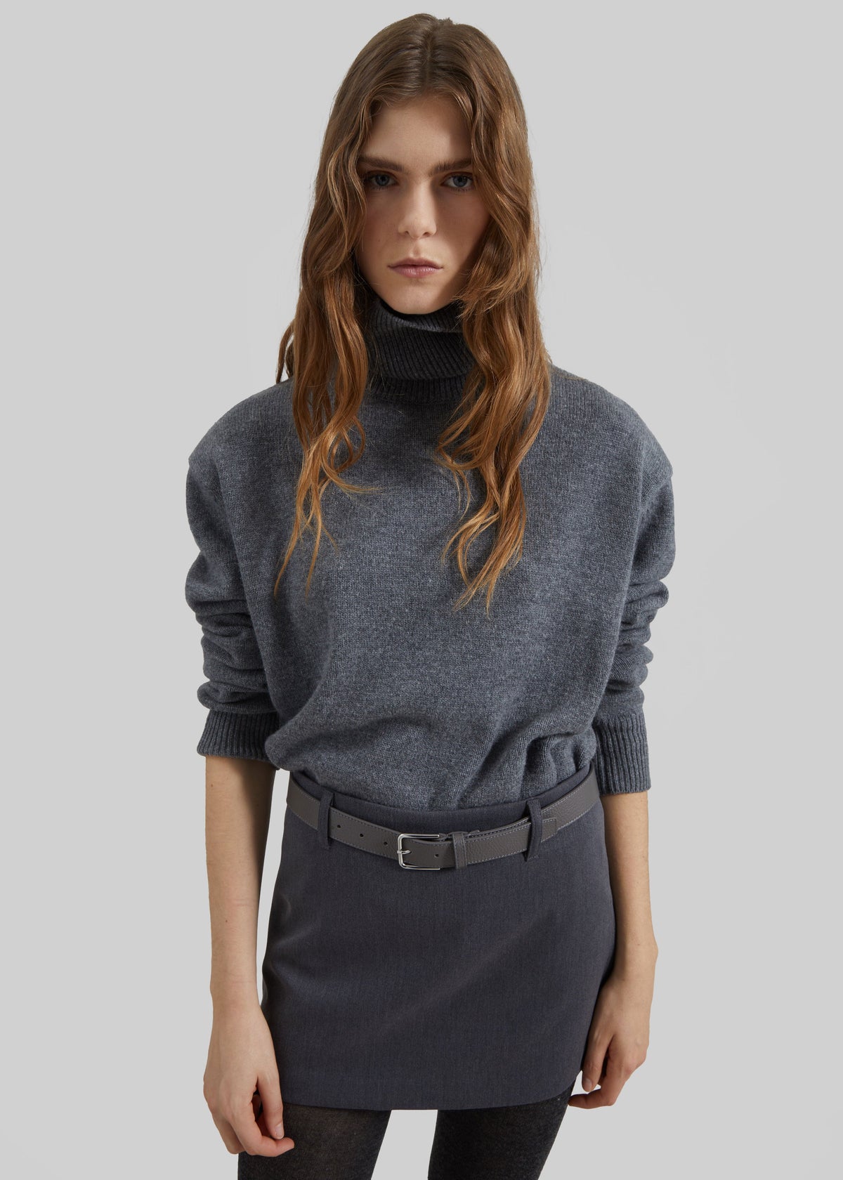 Liri Mini Skirt - Grey - 4