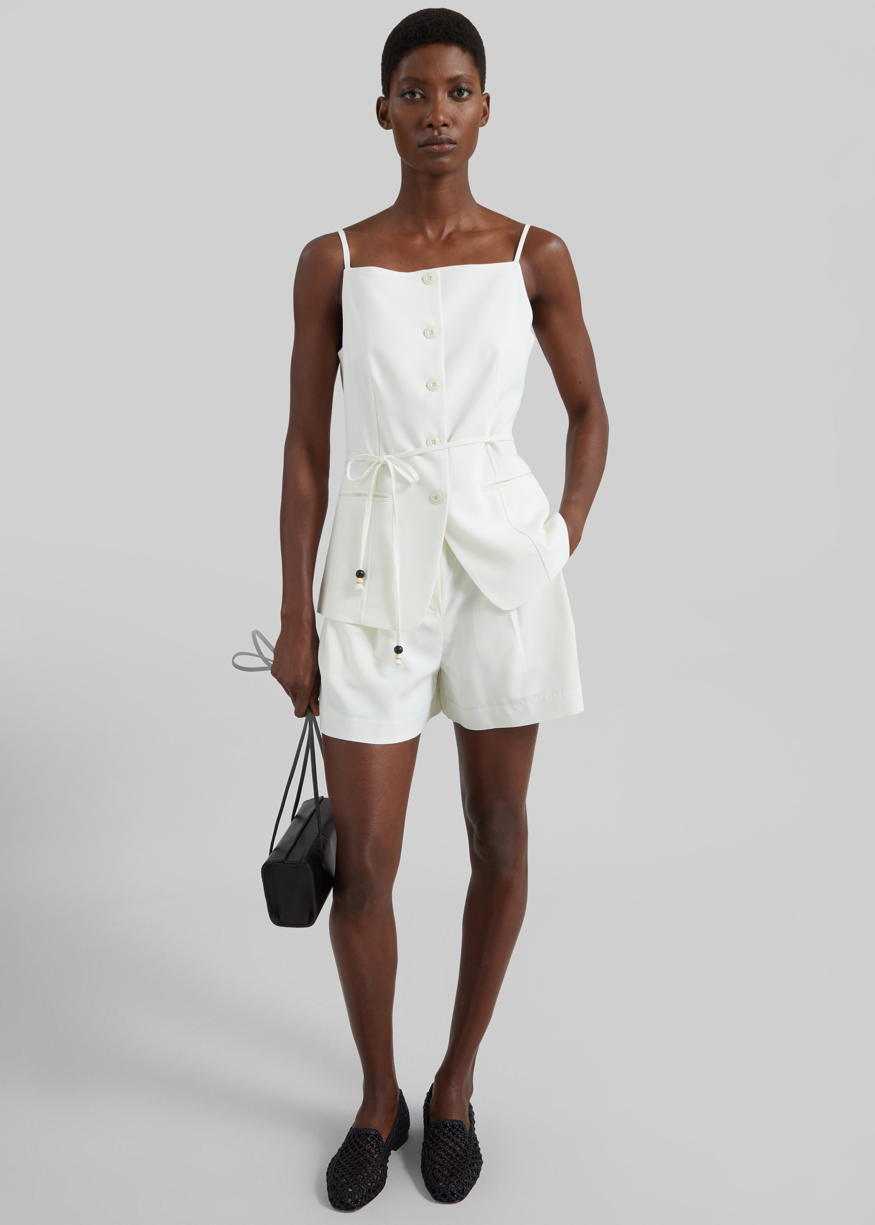 Lisboa Pleated Mini Shorts