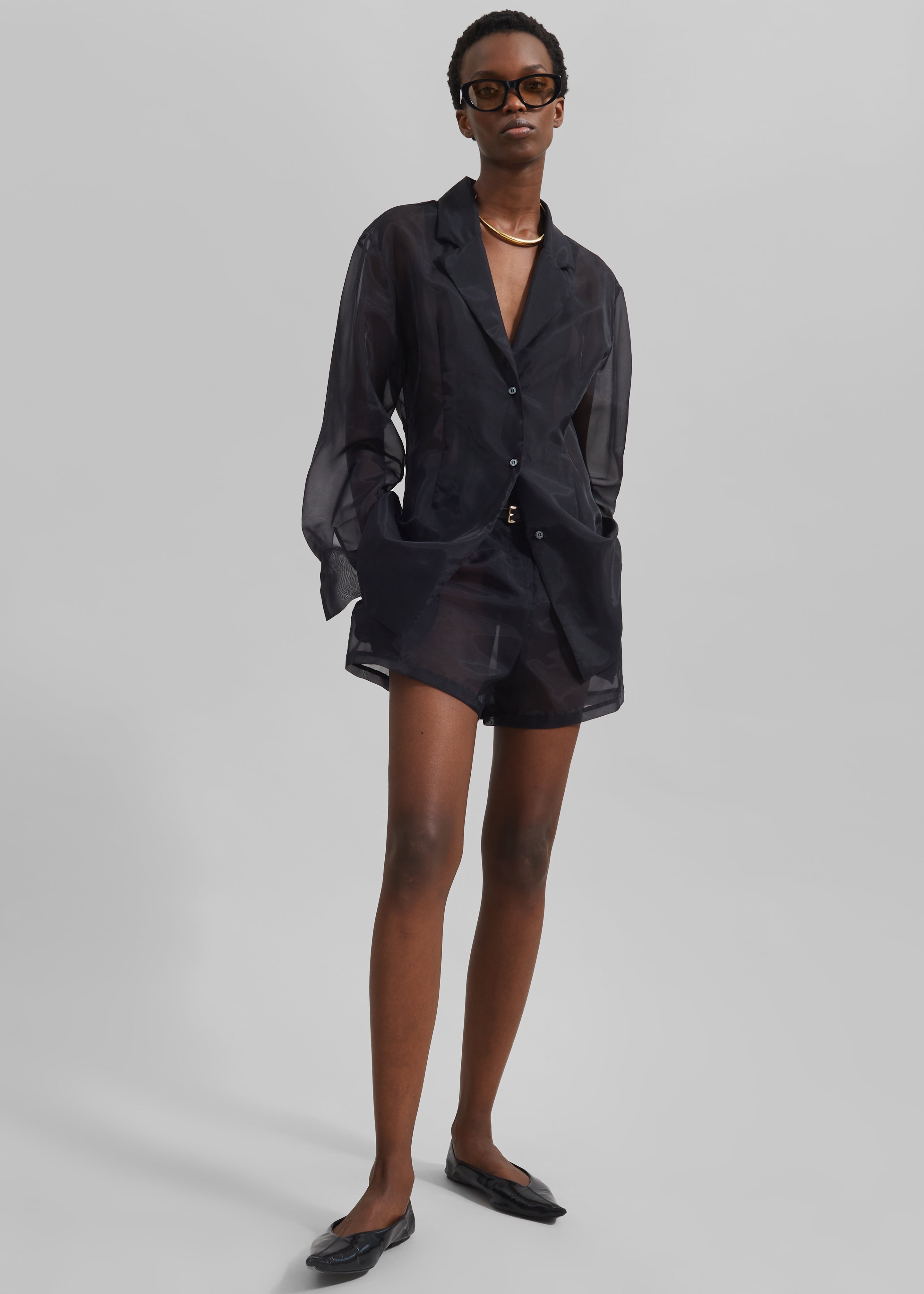 Lise Sheer Shorts - Black – The Frankie Shop Europe