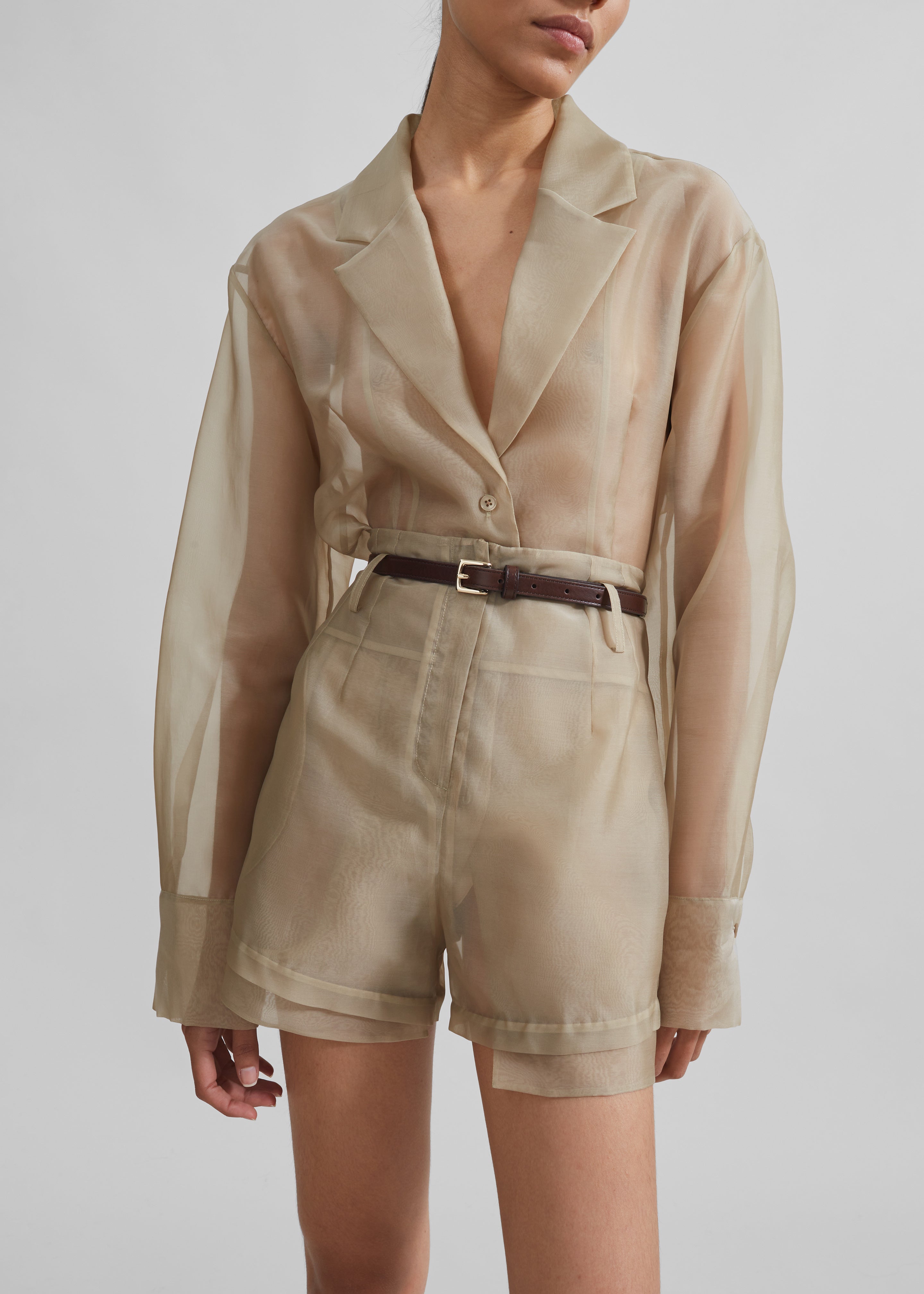 Lise Sheer Blazer - Desert Sand - 4