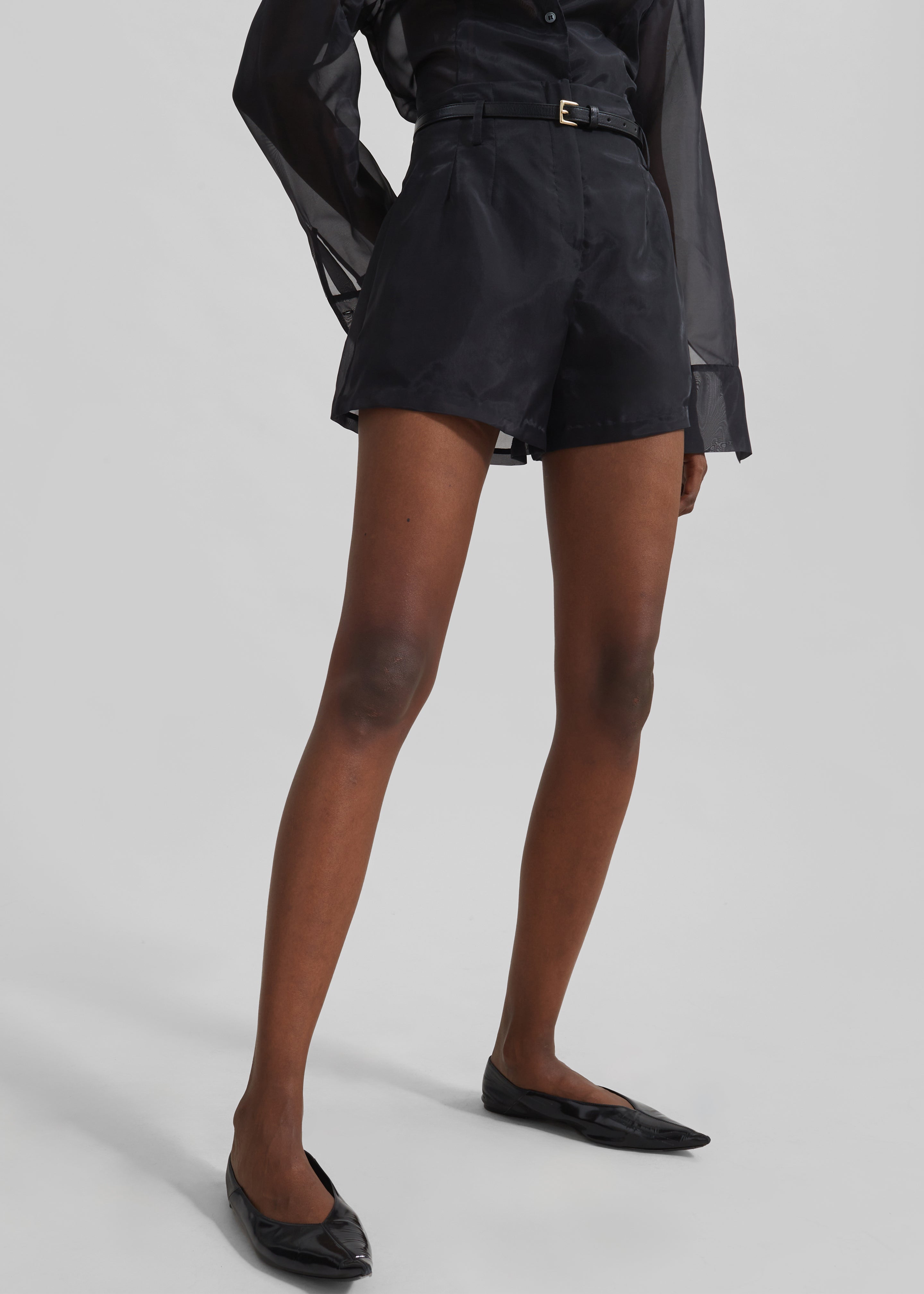 Lise Sheer Shorts - Black – The Frankie Shop Europe