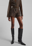 Lise Sheer Shorts - Brown