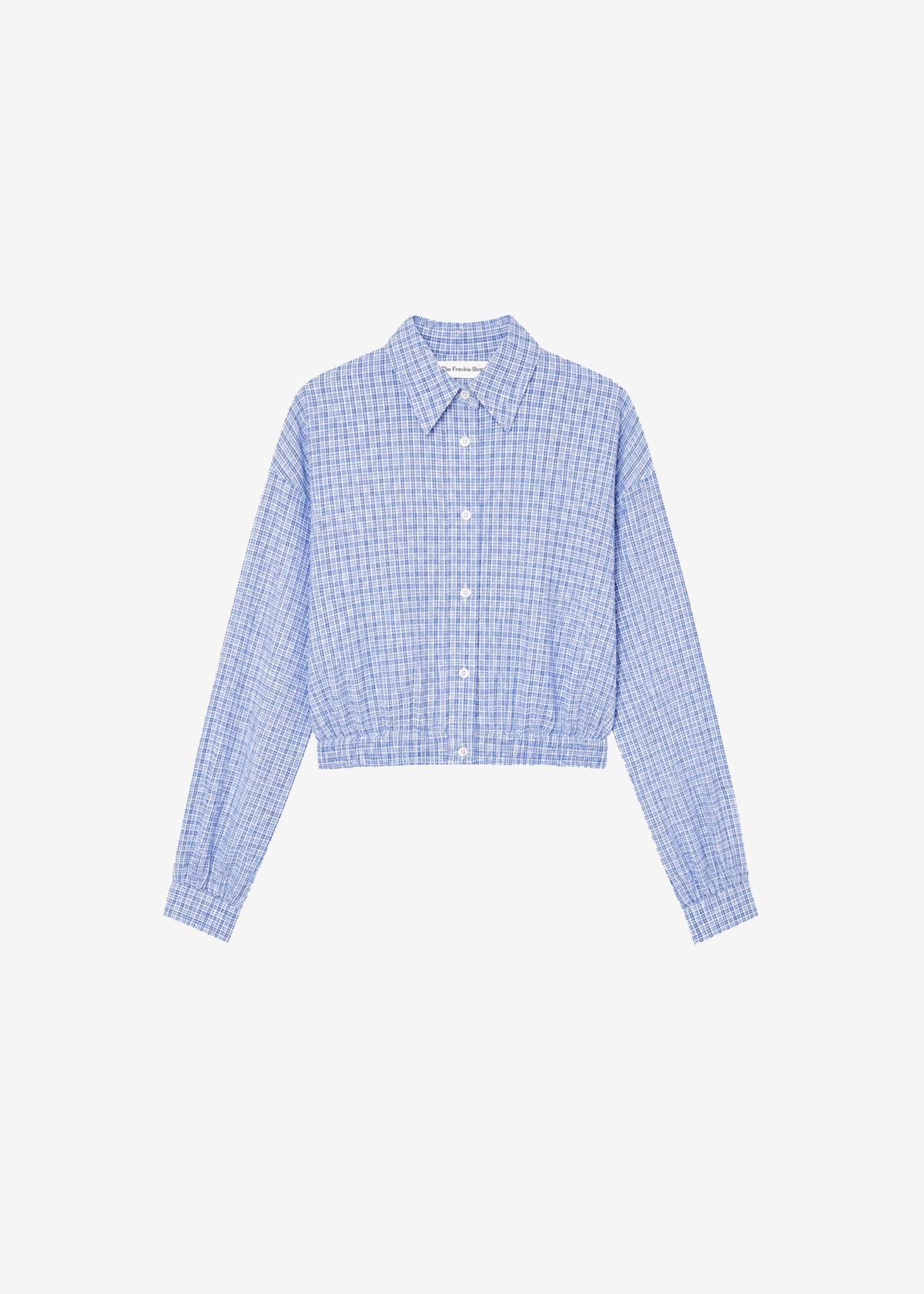 Chemise courte Lison - Carreaux bleu - 11