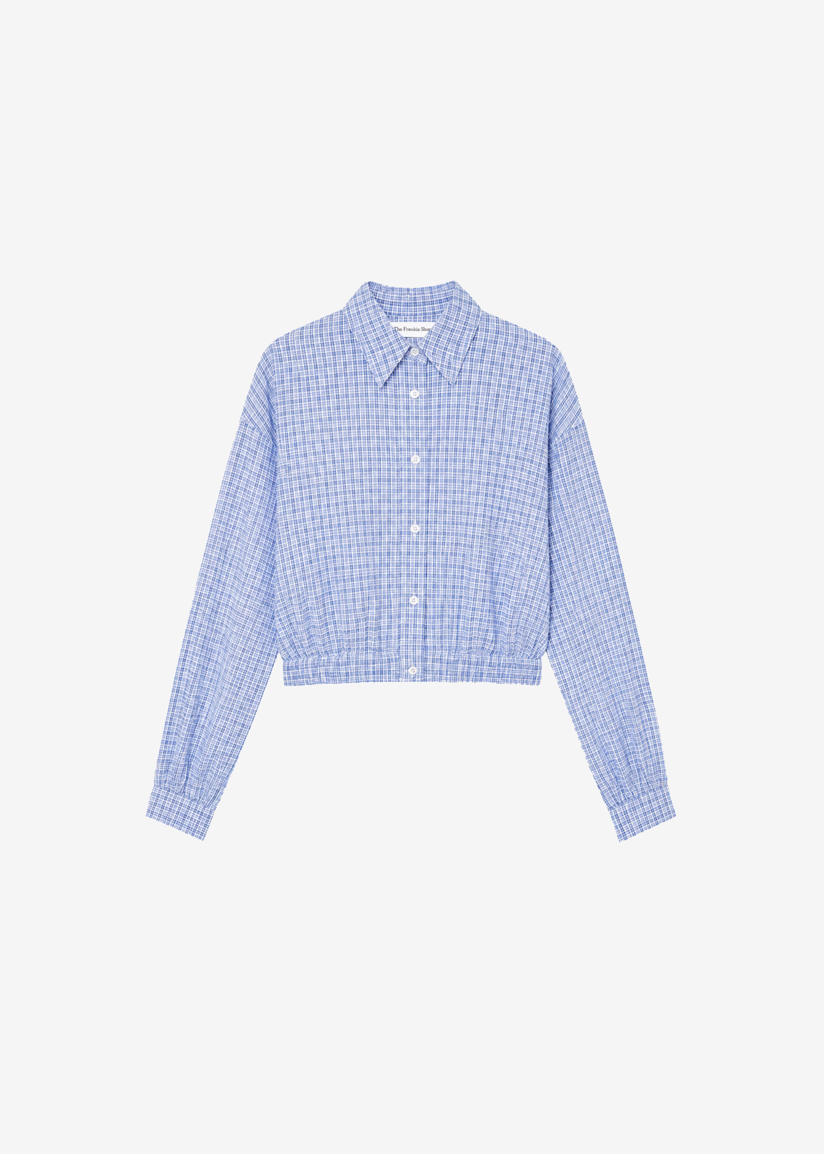 Chemise courte Lison - Carreaux bleu - 11