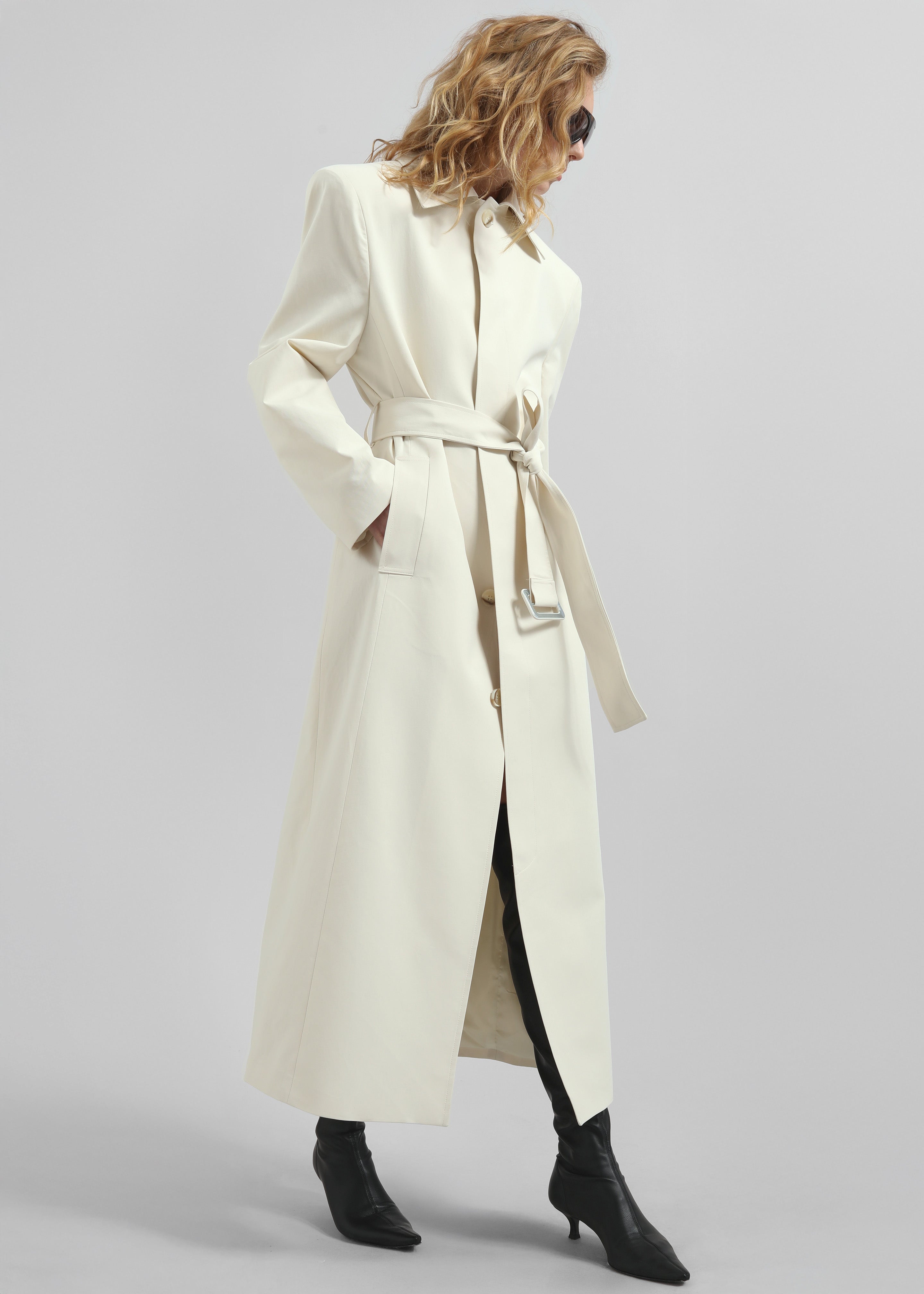 Lolland Long Coat - Ivory - 1