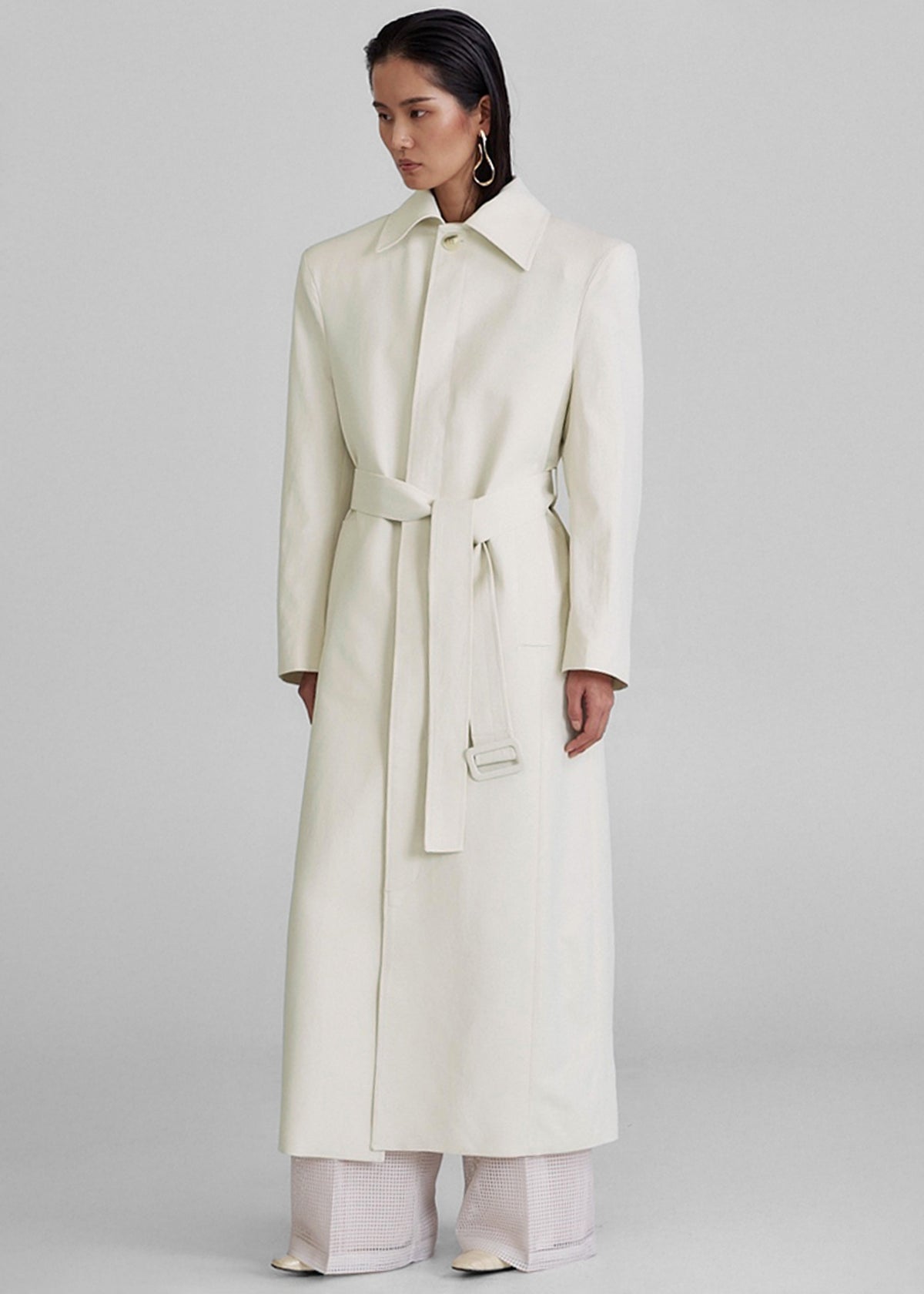 Lolland Long Coat - Ivory - 10