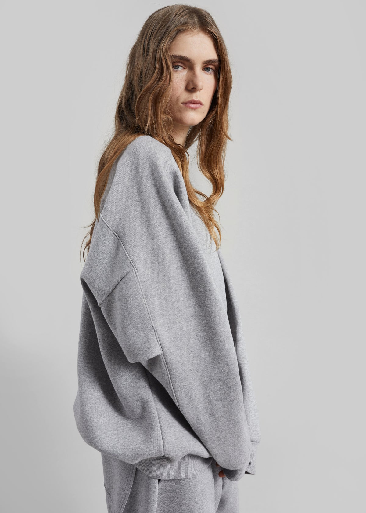 Lonay Balloon Sleeve Sweatshirt - Grey - 6