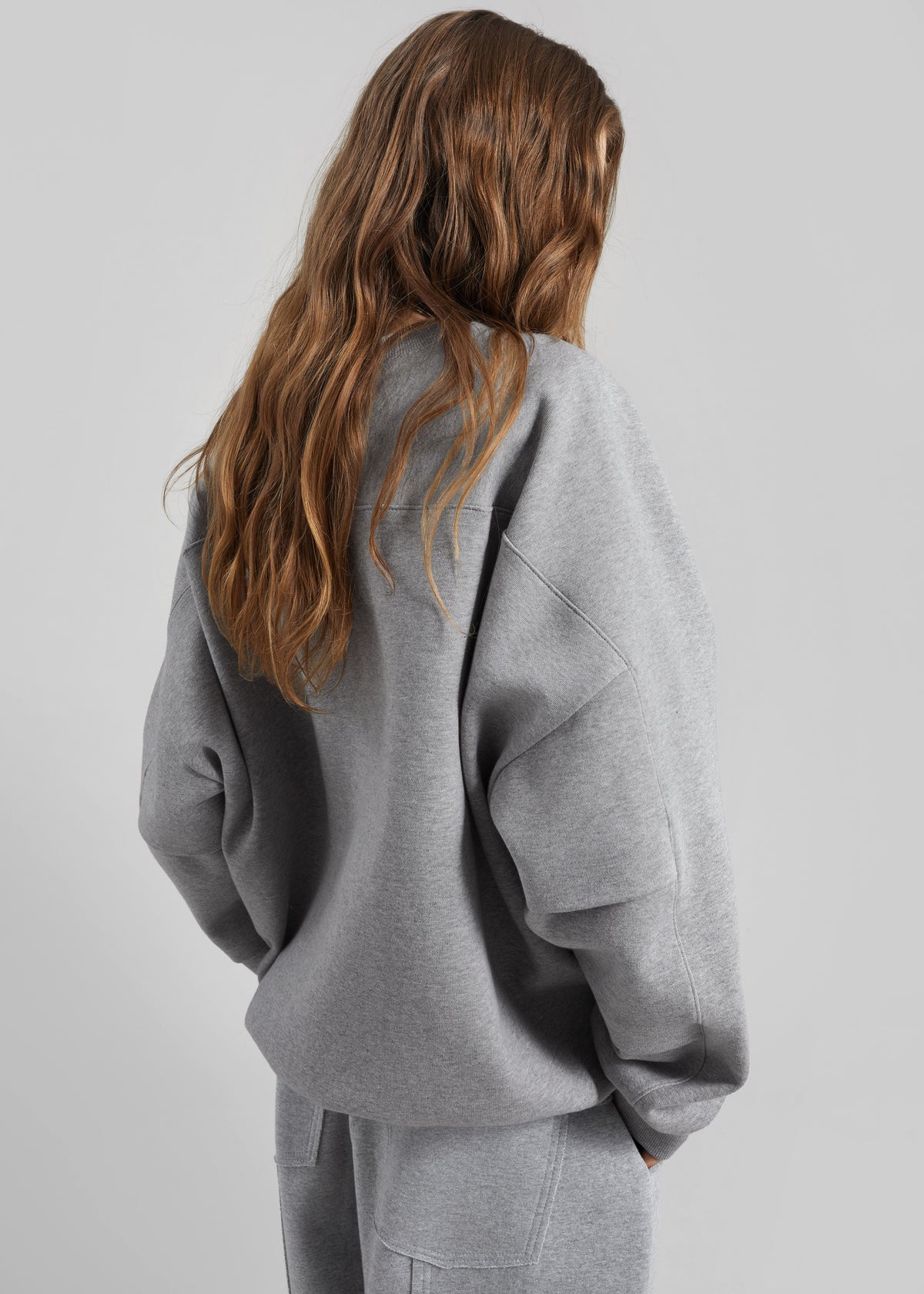 Lonay Balloon Sleeve Sweatshirt - Grey - 2