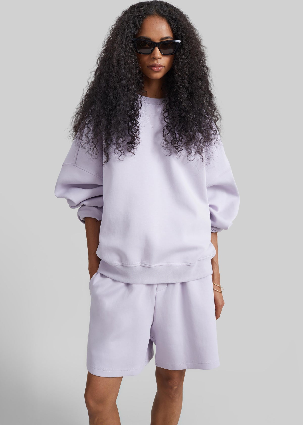 Lorcy Sweatshorts - Lavender - 4