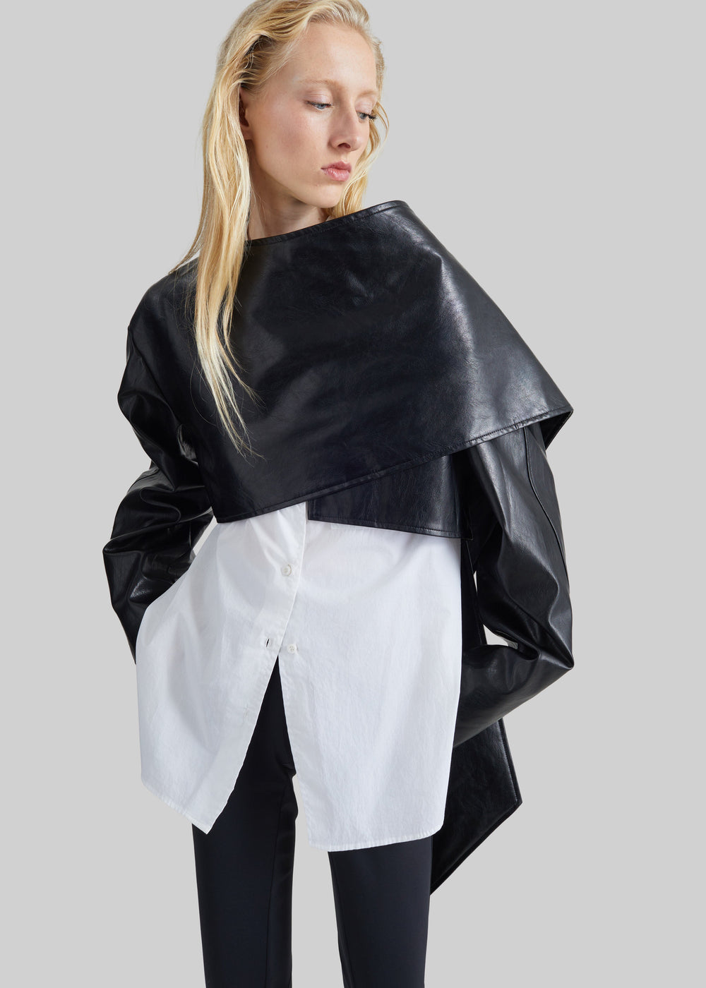 Lormont Convertible Scarf Jacket - Black - 1