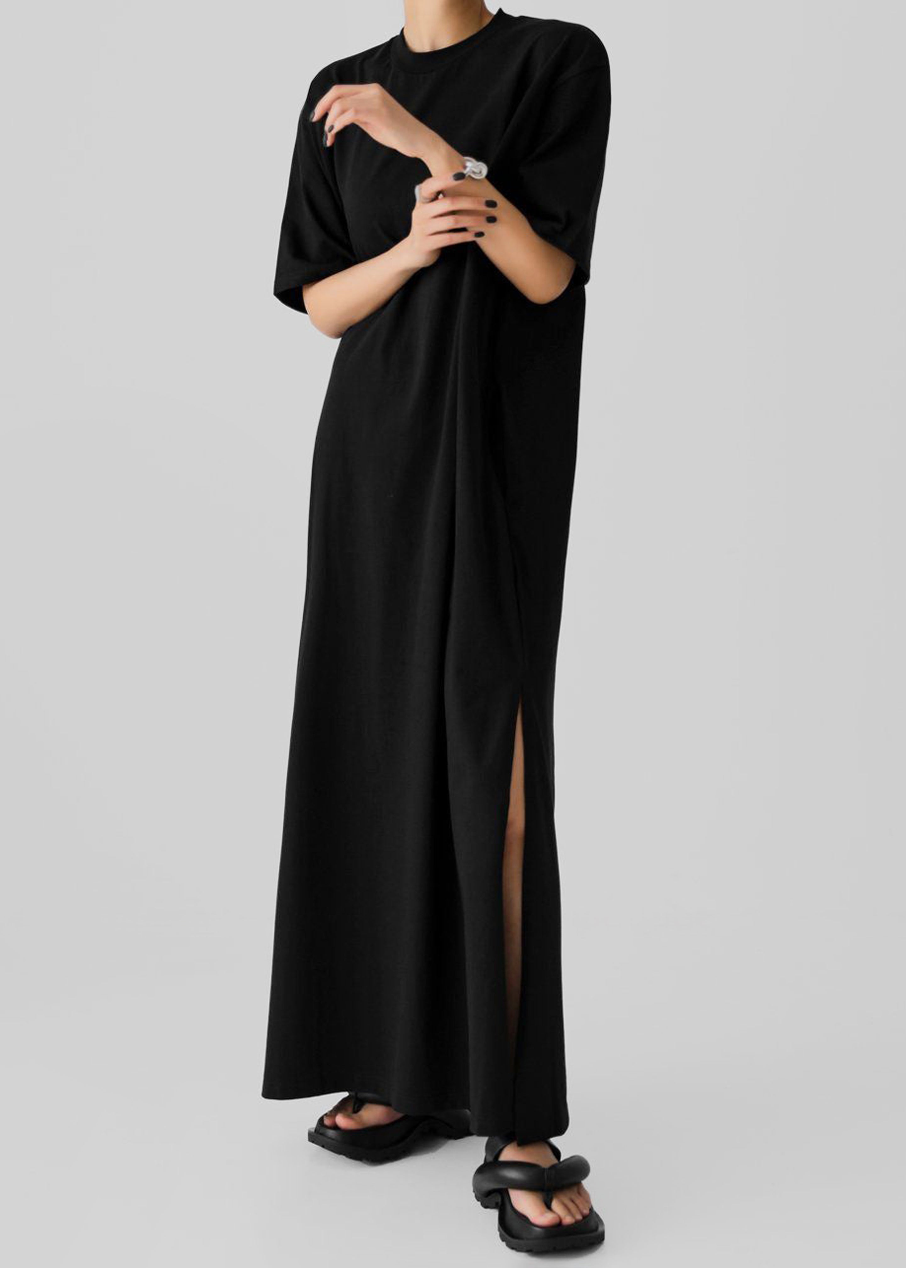 Eryn Sleeveless Pintuck Dress - Black – The Frankie Shop Europe