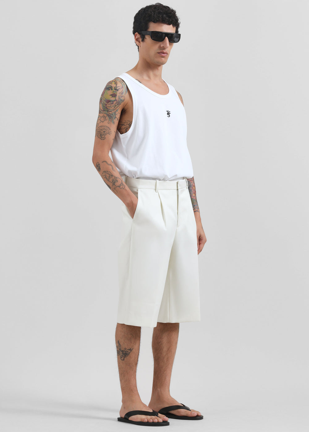 Louis Gabriel Nouchi Bermuda Shorts - Bone - 1