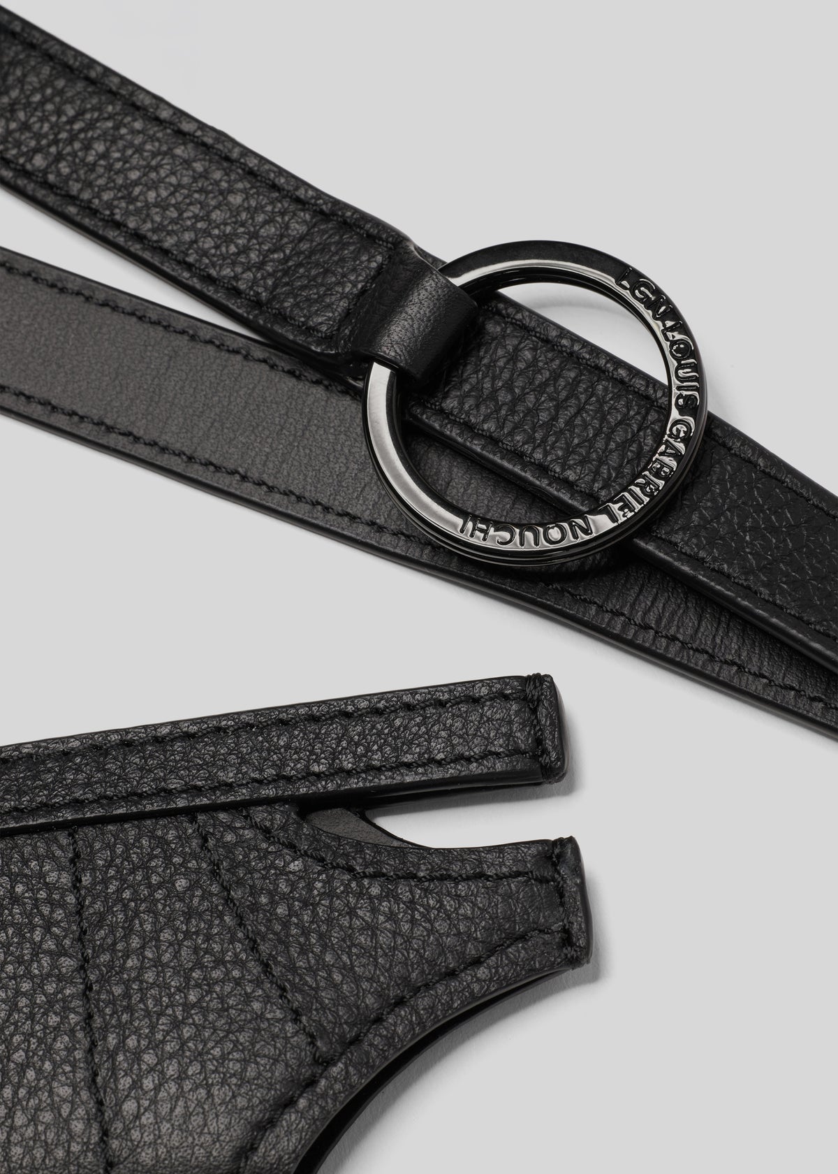 Louis Gabriel Nouchi Brief Leather Card Holder - Black - 3