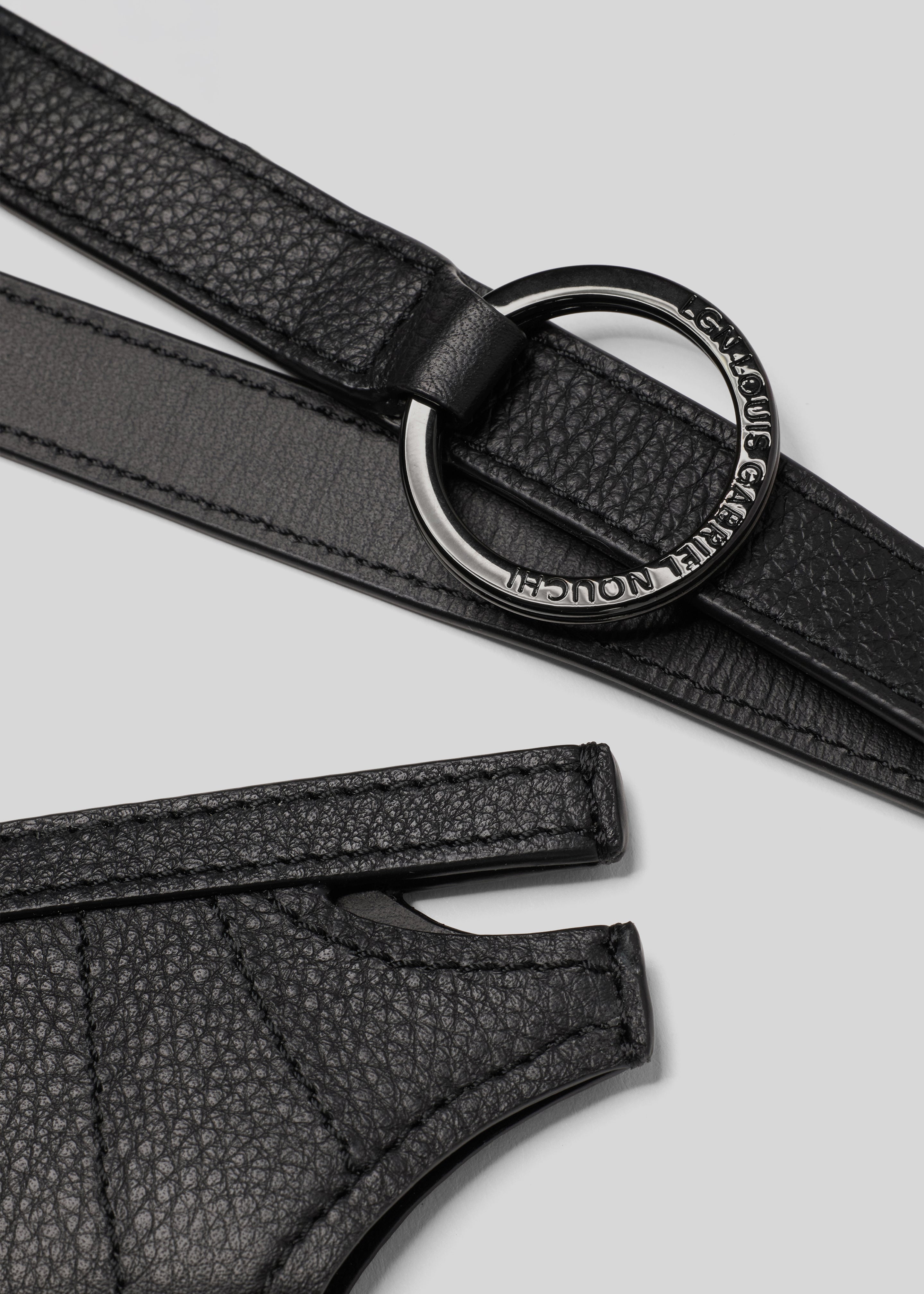 Louis Gabriel Nouchi Brief Leather Card Holder - Black - 3