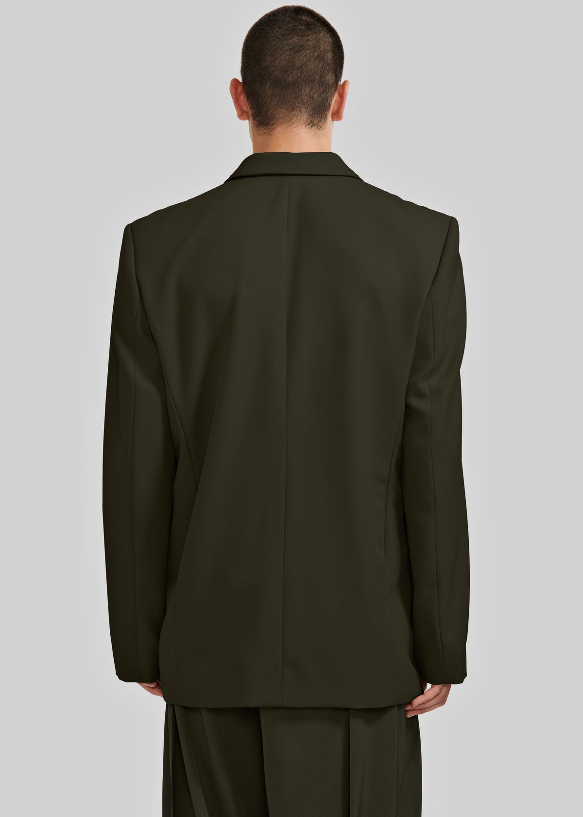 Louis Gabriel Nouchi Double Breasted Jacket With 4 Buttons - Army - 4