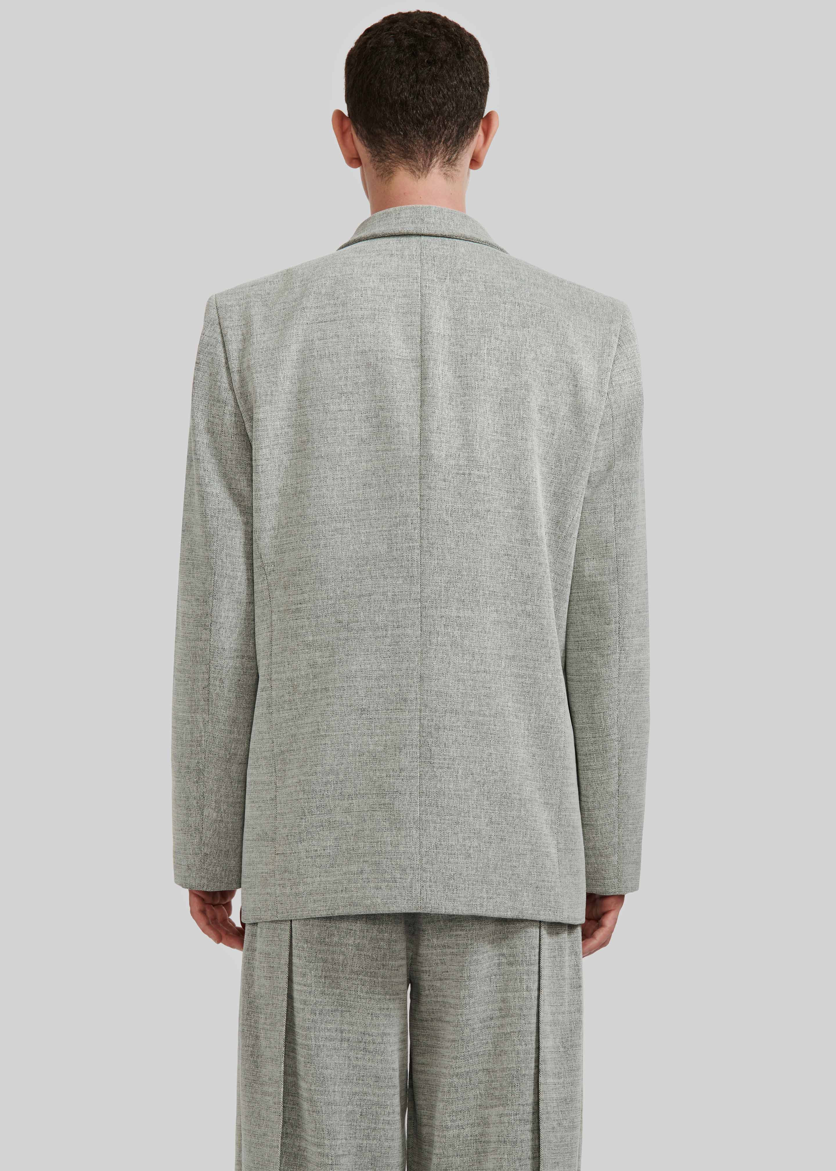 Louis Gabriel Nouchi Double Breasted Jacket With 4 Buttons - Grey Melange - 4