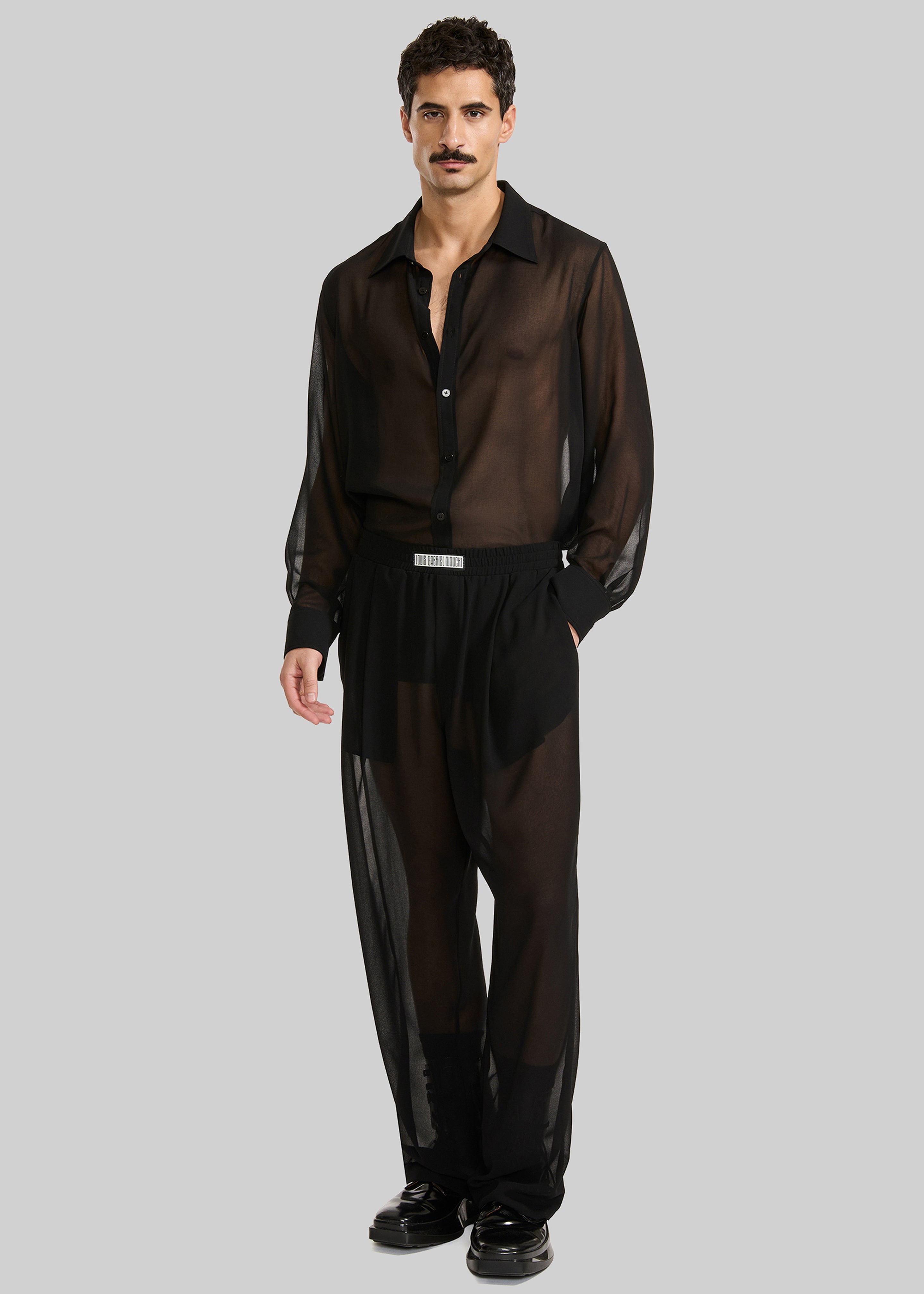 Louis Gabriel Nouchi Large Jogging Pants - Black - 1