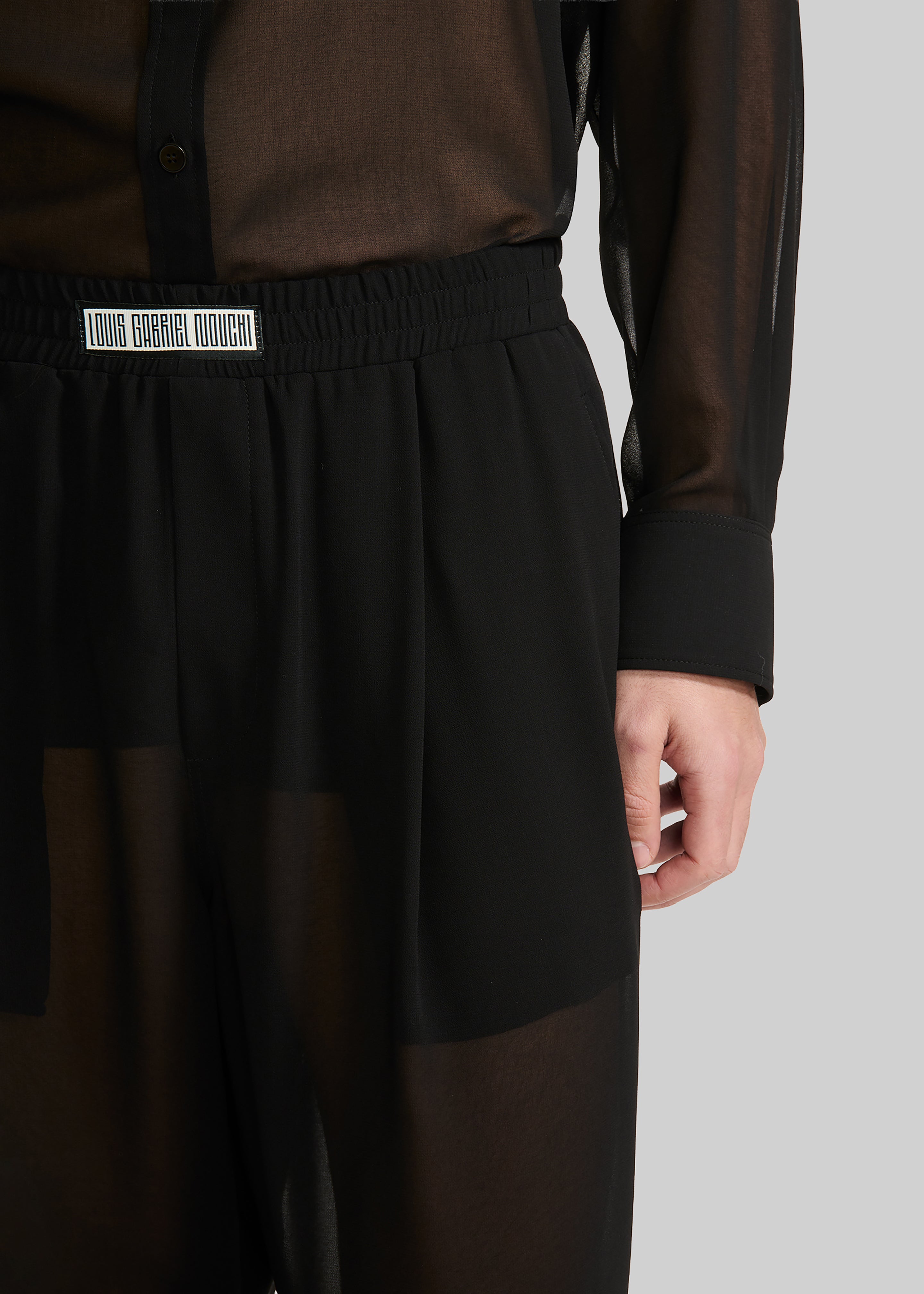 Louis Gabriel Nouchi Large Jogging Pants - Black - 3