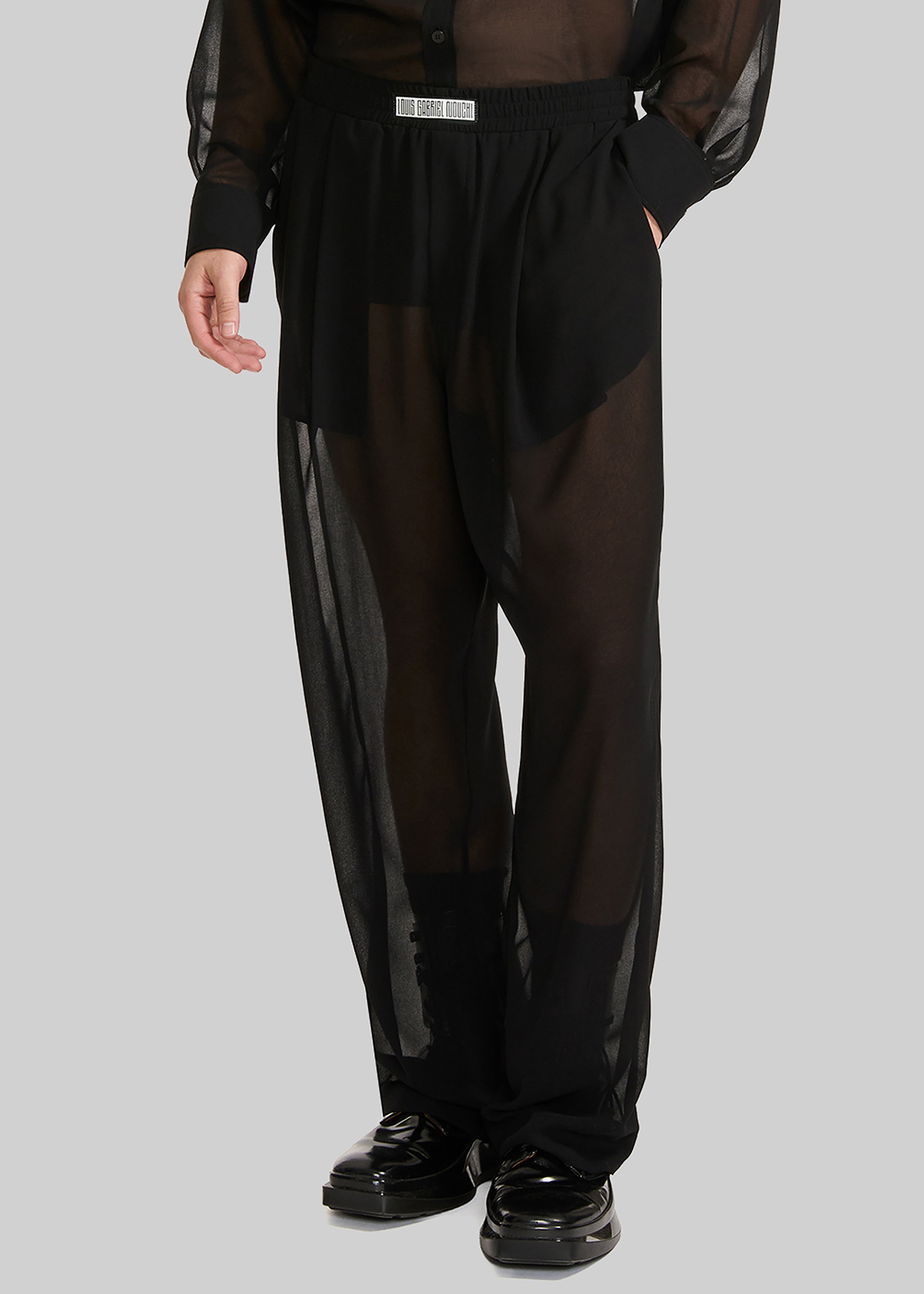 Louis Gabriel Nouchi Large Jogging Pants - Black - 4