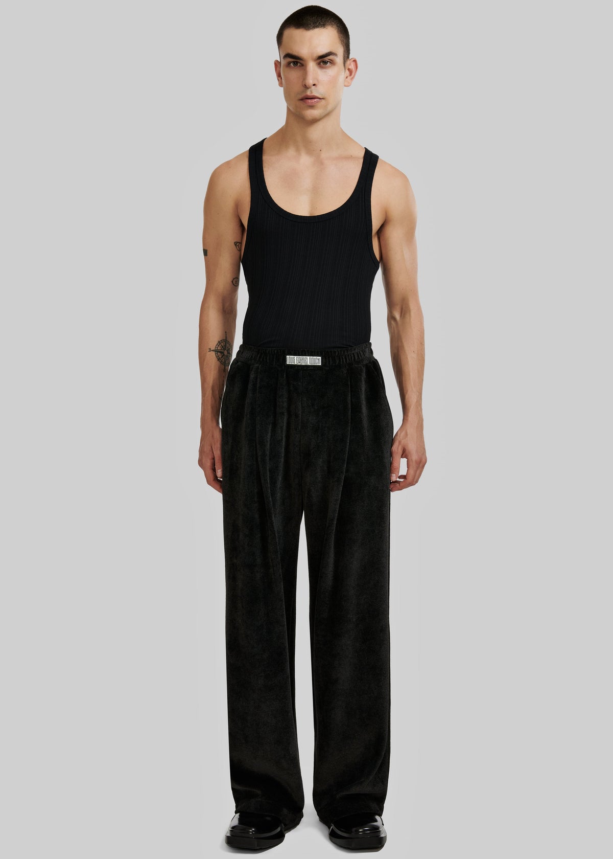 Louis Gabriel Nouchi Large Trousers With Pleats - Anthracite - 3
