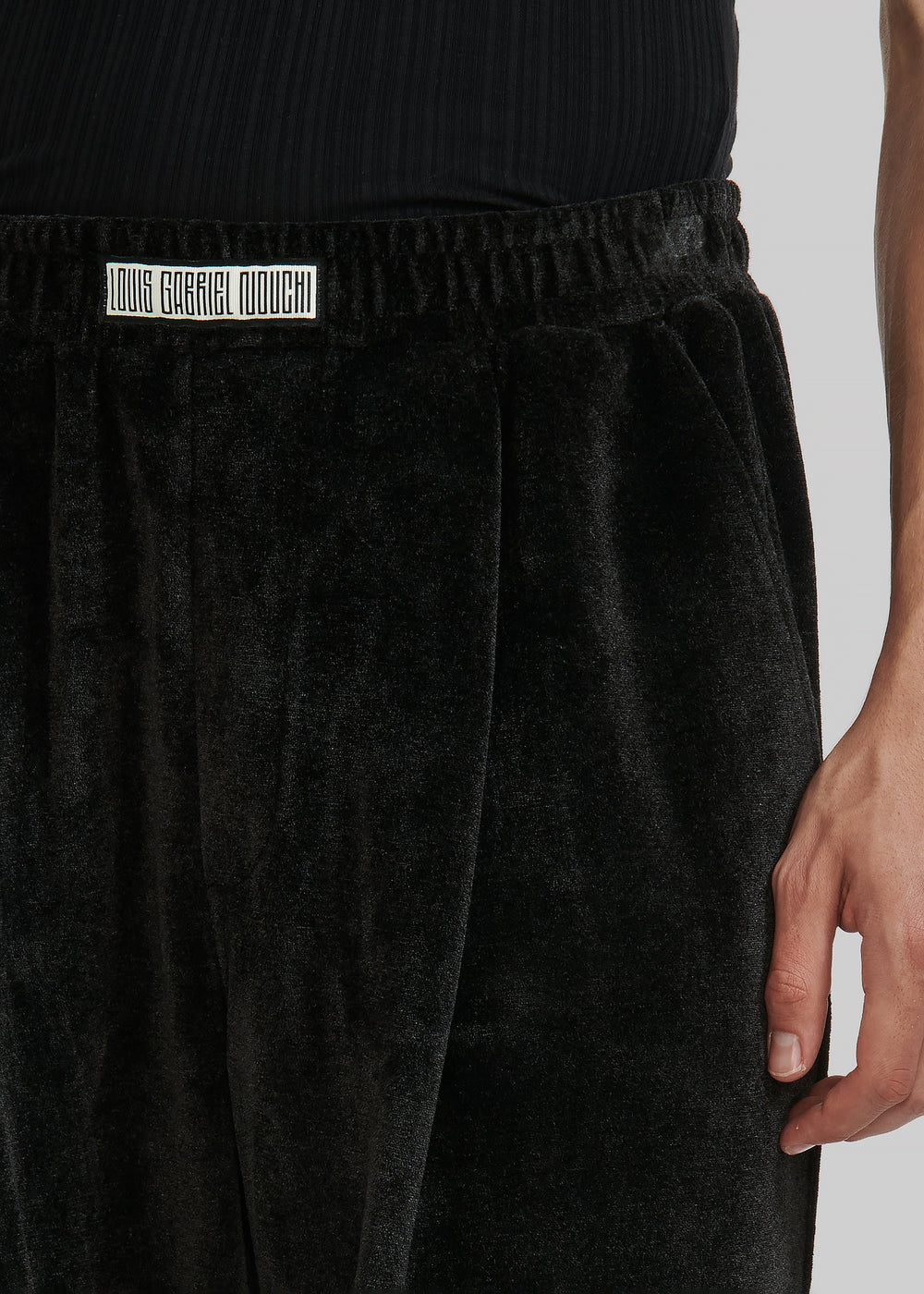 Louis Gabriel Nouchi Large Trousers With Pleats - Anthracite - 1