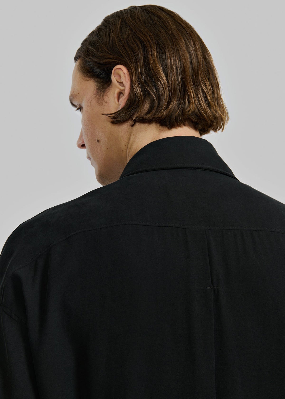 Louis Gabriel Nouchi Long Shirt With Signature Opening - Black - 3