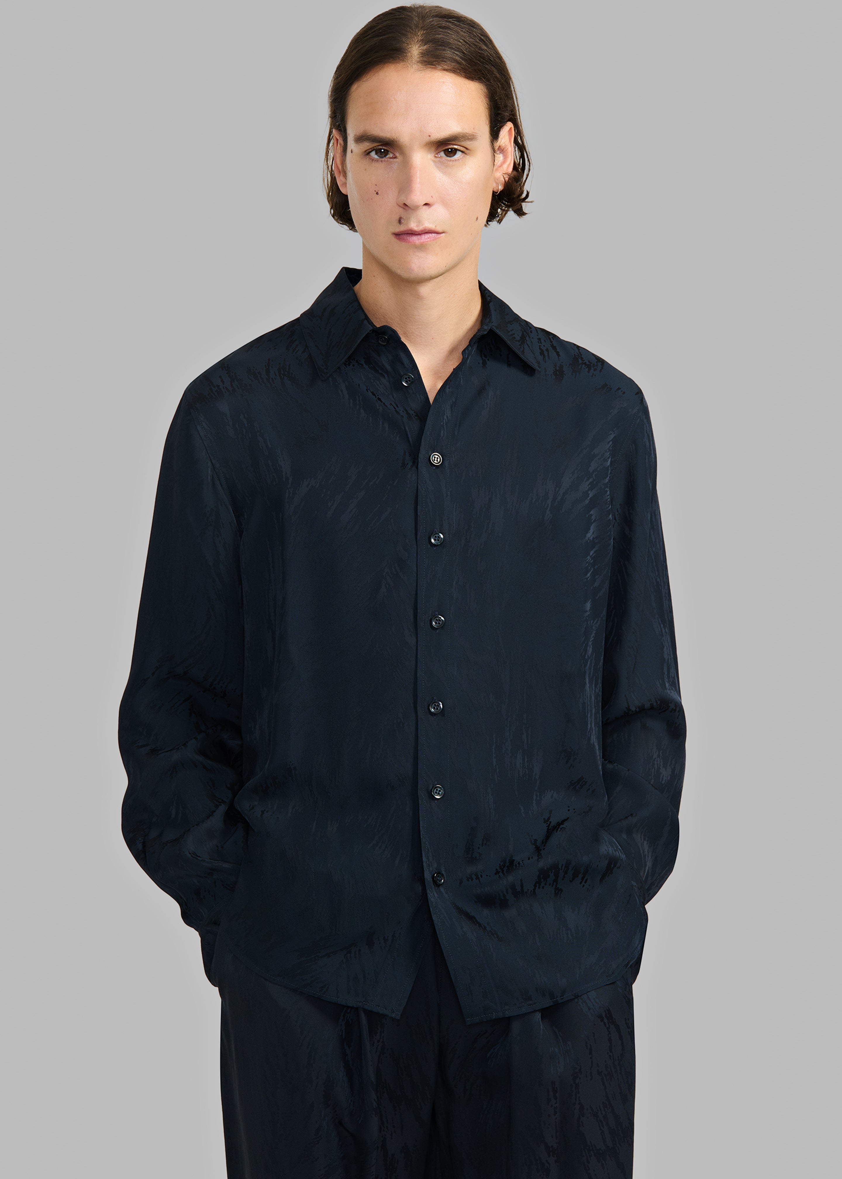 Louis Gabriel Nouchi Shirt With Musketeer Cuffs - Dark Night Fur - 6