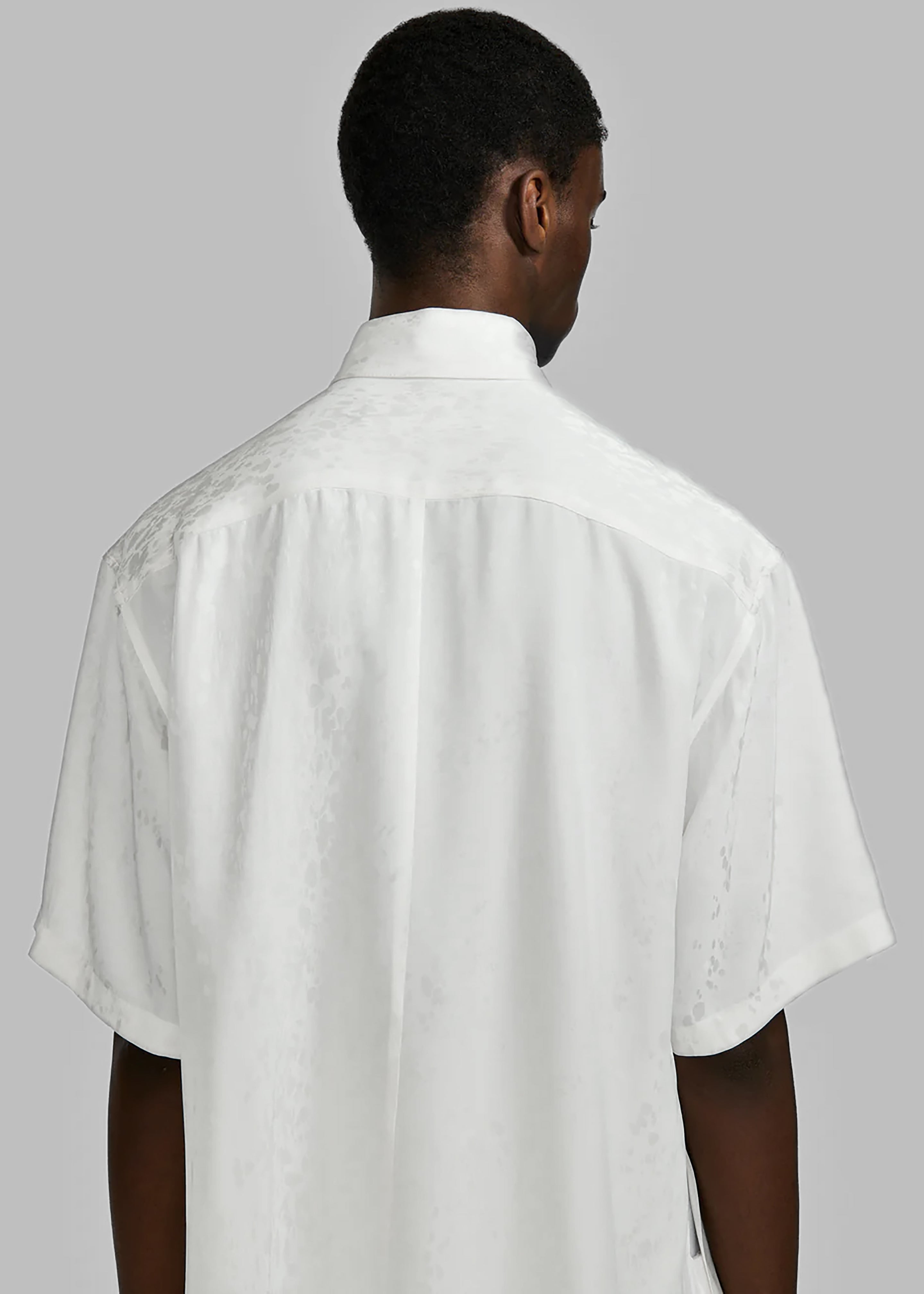 Louis Gabriel Nouchi Short Sleeves Shirt With Side Slits - White - 8
