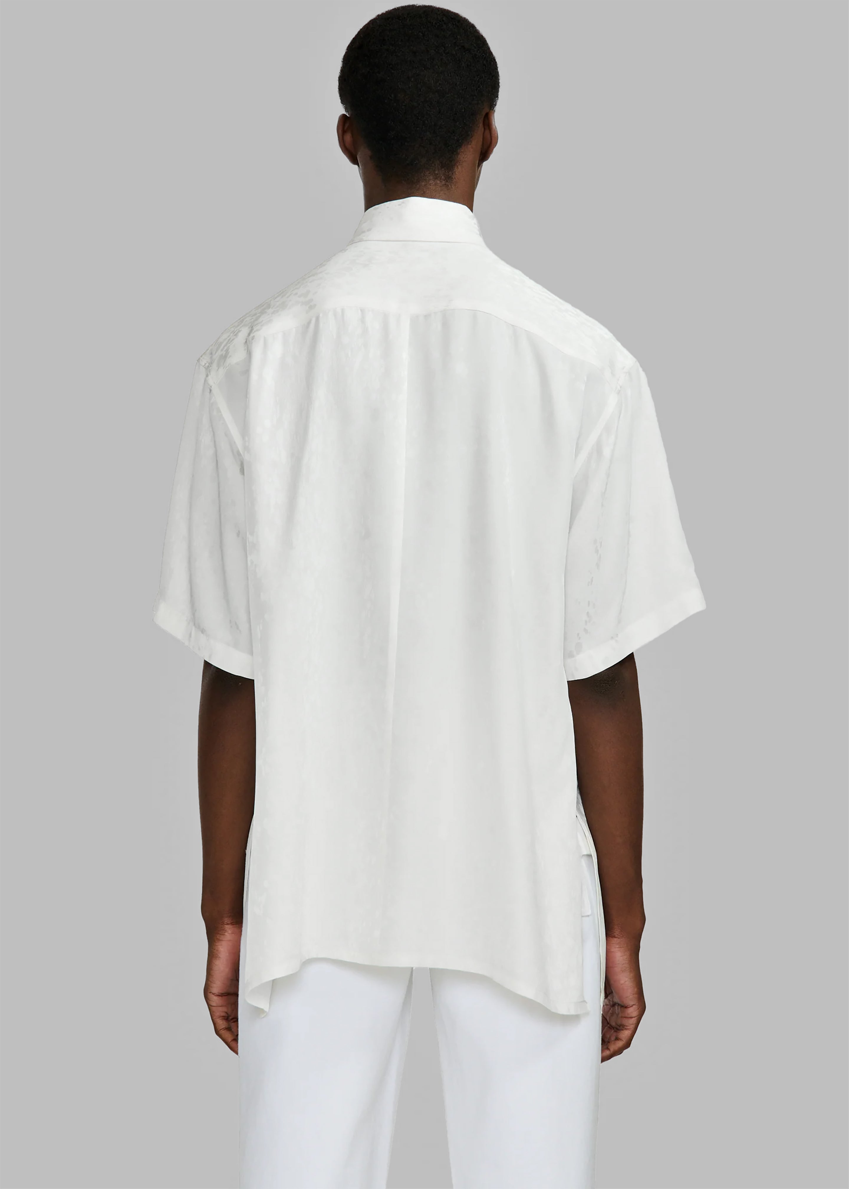 Louis Gabriel Nouchi Short Sleeves Shirt With Side Slits - White - 10