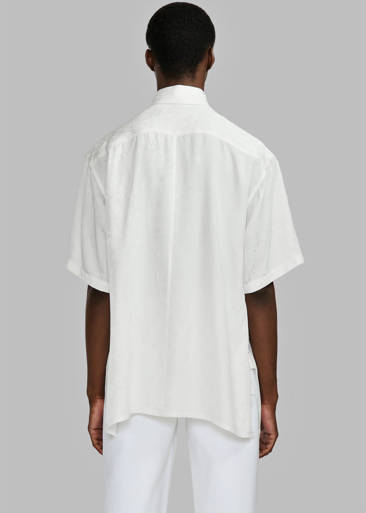 Louis Gabriel Nouchi Short Sleeves Shirt With Side Slits - White - 10