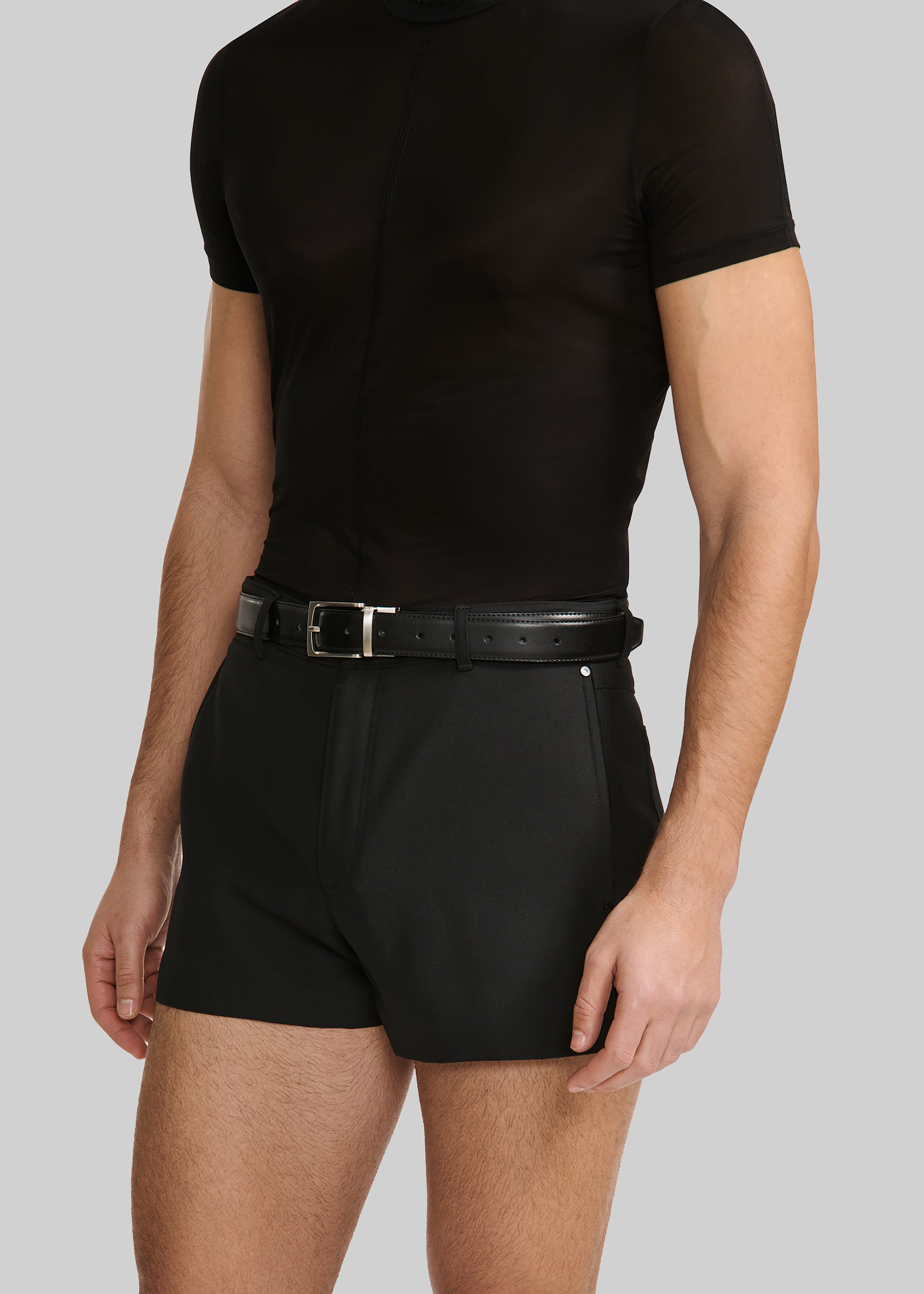 Louis Gabriel Nouchi Wool Suit Shorts - Black - 3
