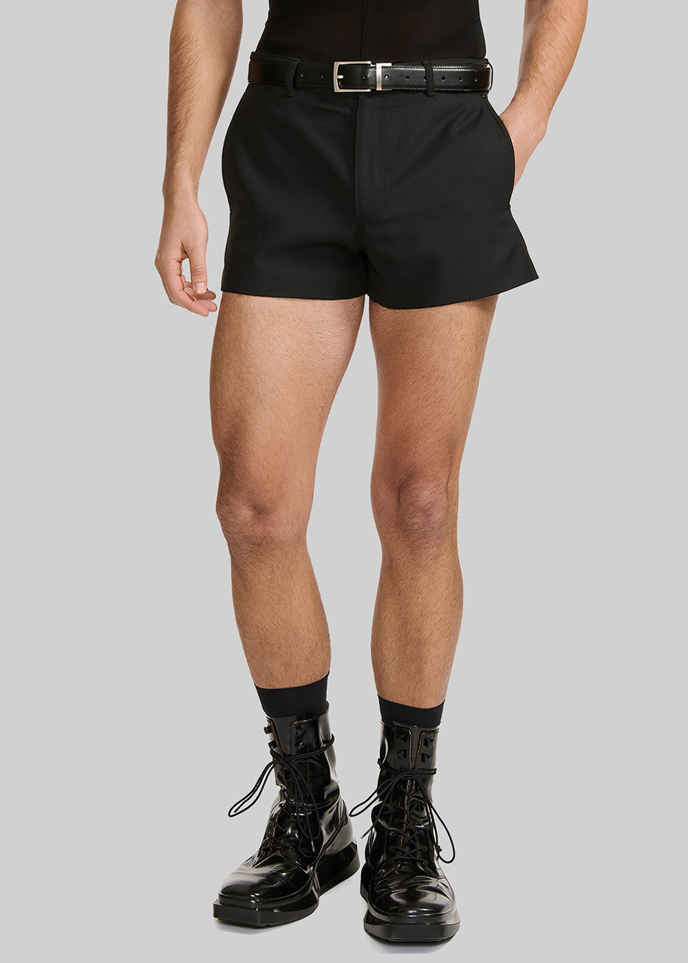 Louis Gabriel Nouchi Wool Suit Shorts - Black