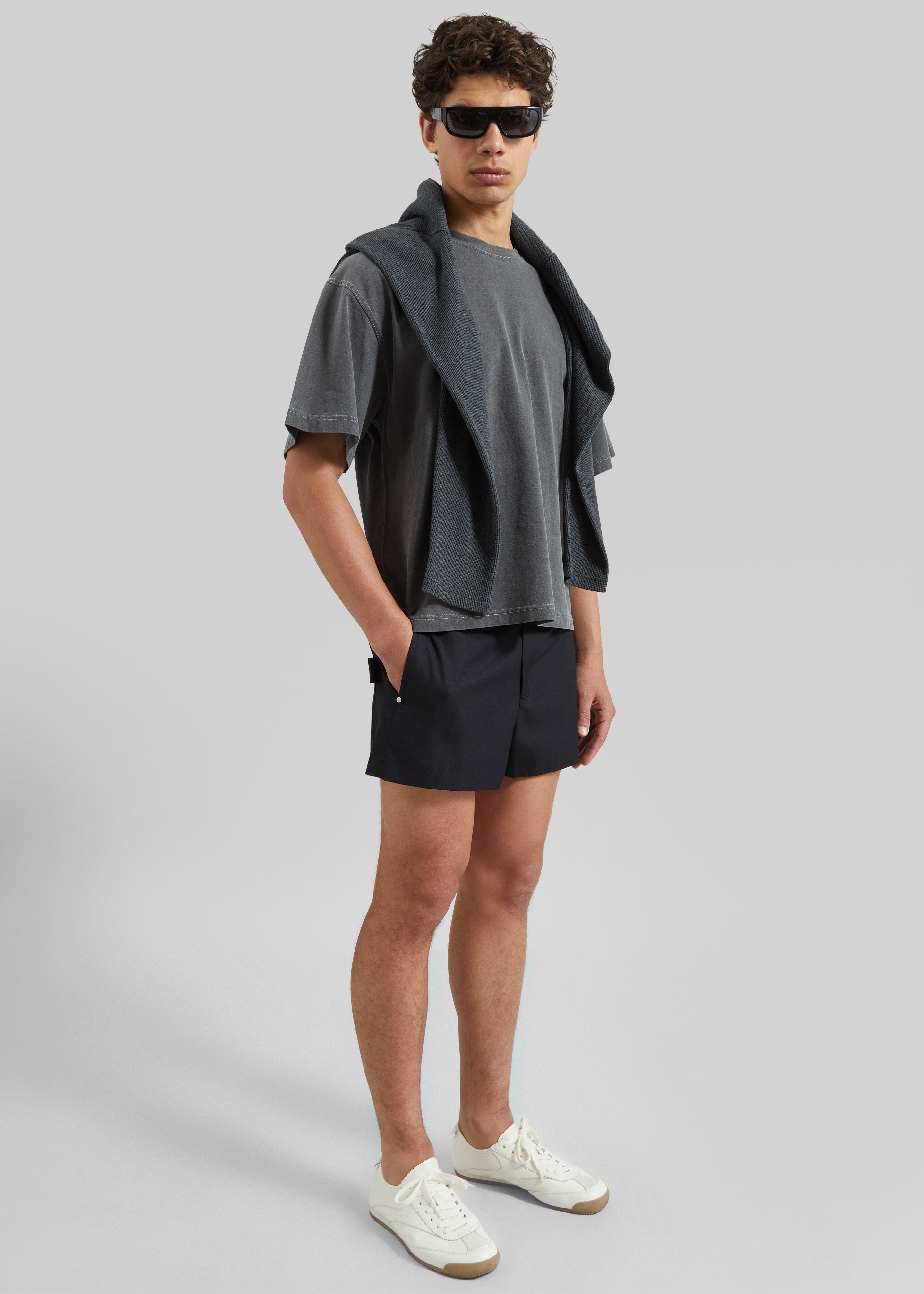 Louis Gabriel Nouchi Wool Suit Shorts - Black - 6