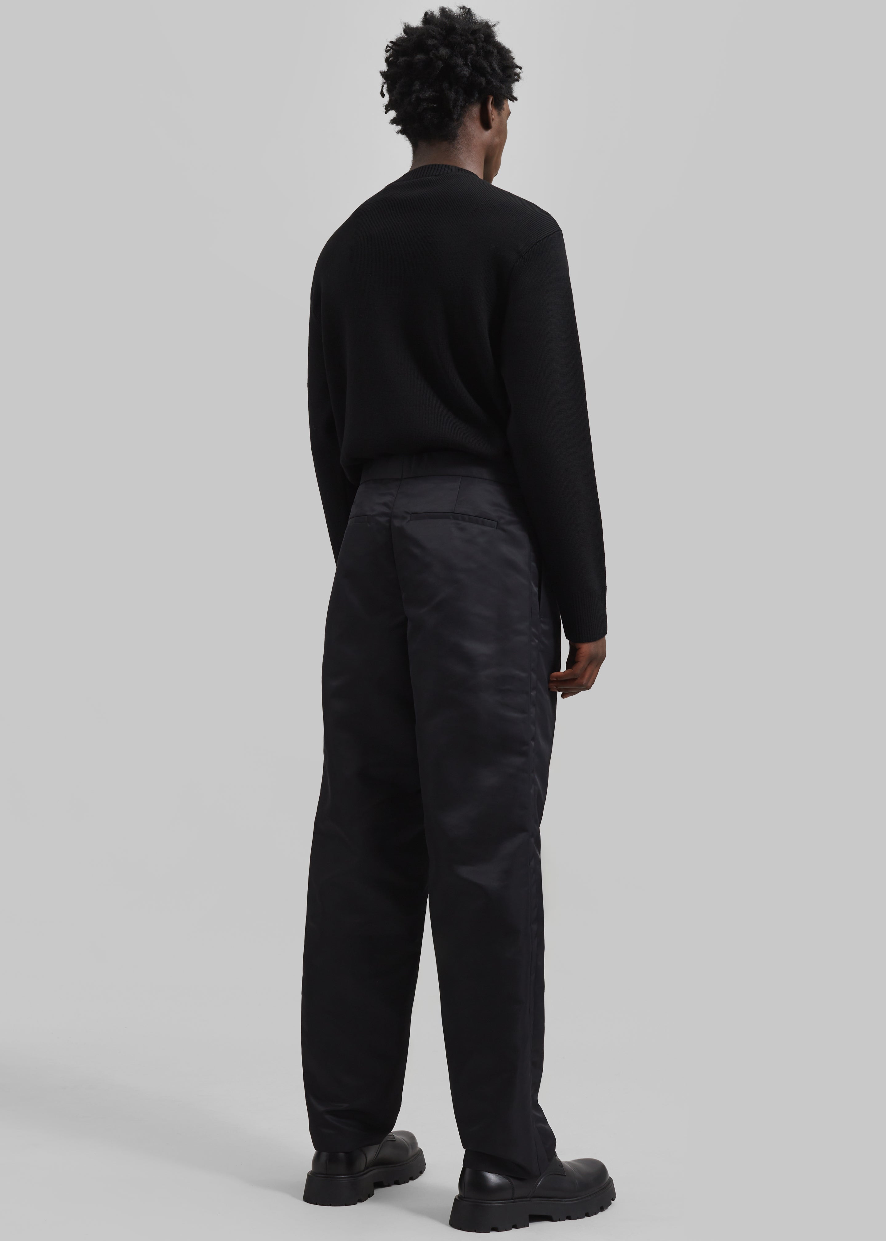 Louis Gabriel Nouchi Straight-Leg Smoking Polyamide Trousers - Black - 8