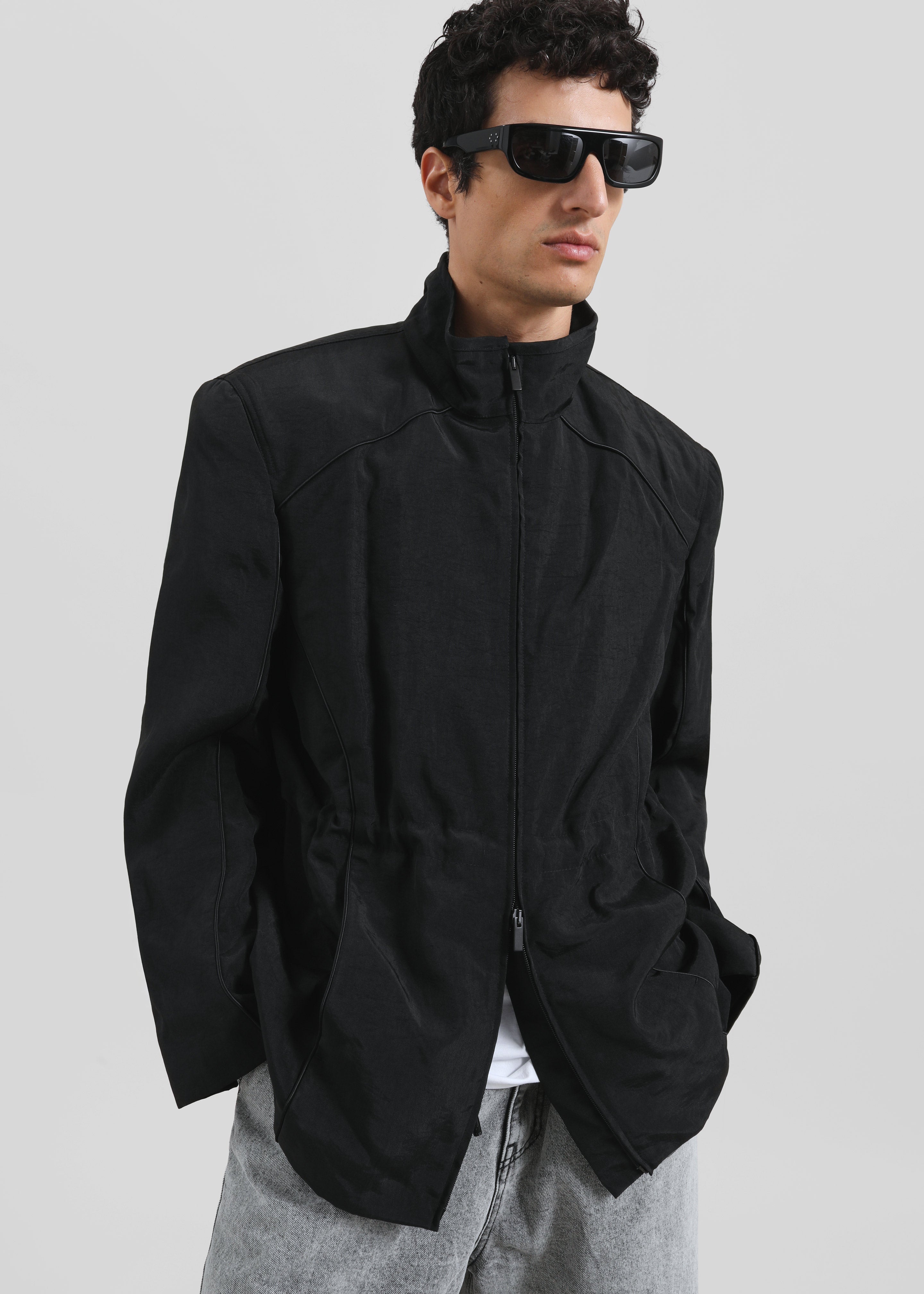 Louis Gabriel Nouchi Tailored Padded Jacket - Black - 1