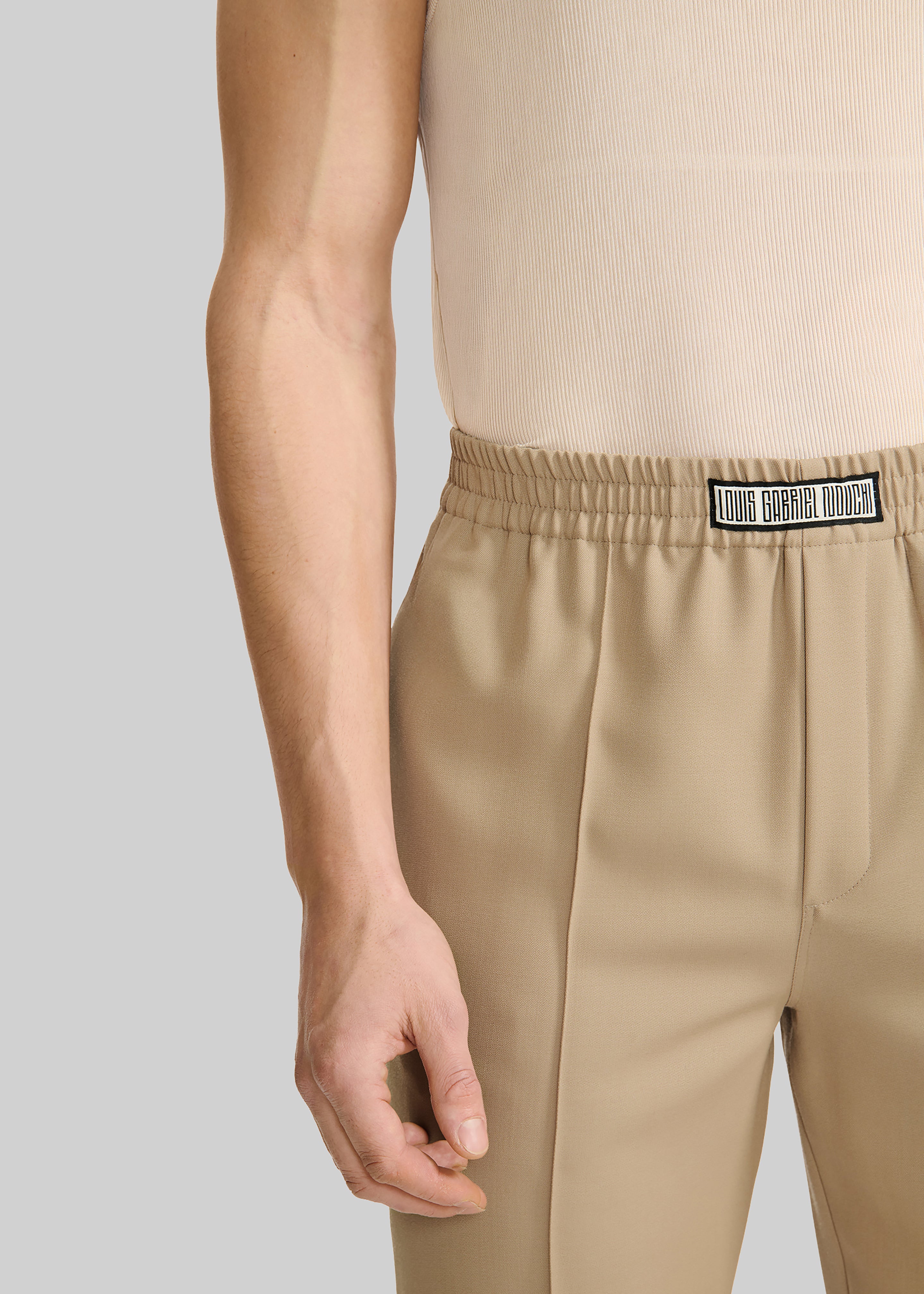 Louis Gabriel Nouchi Tapered Jogging Pants - Sand - 2